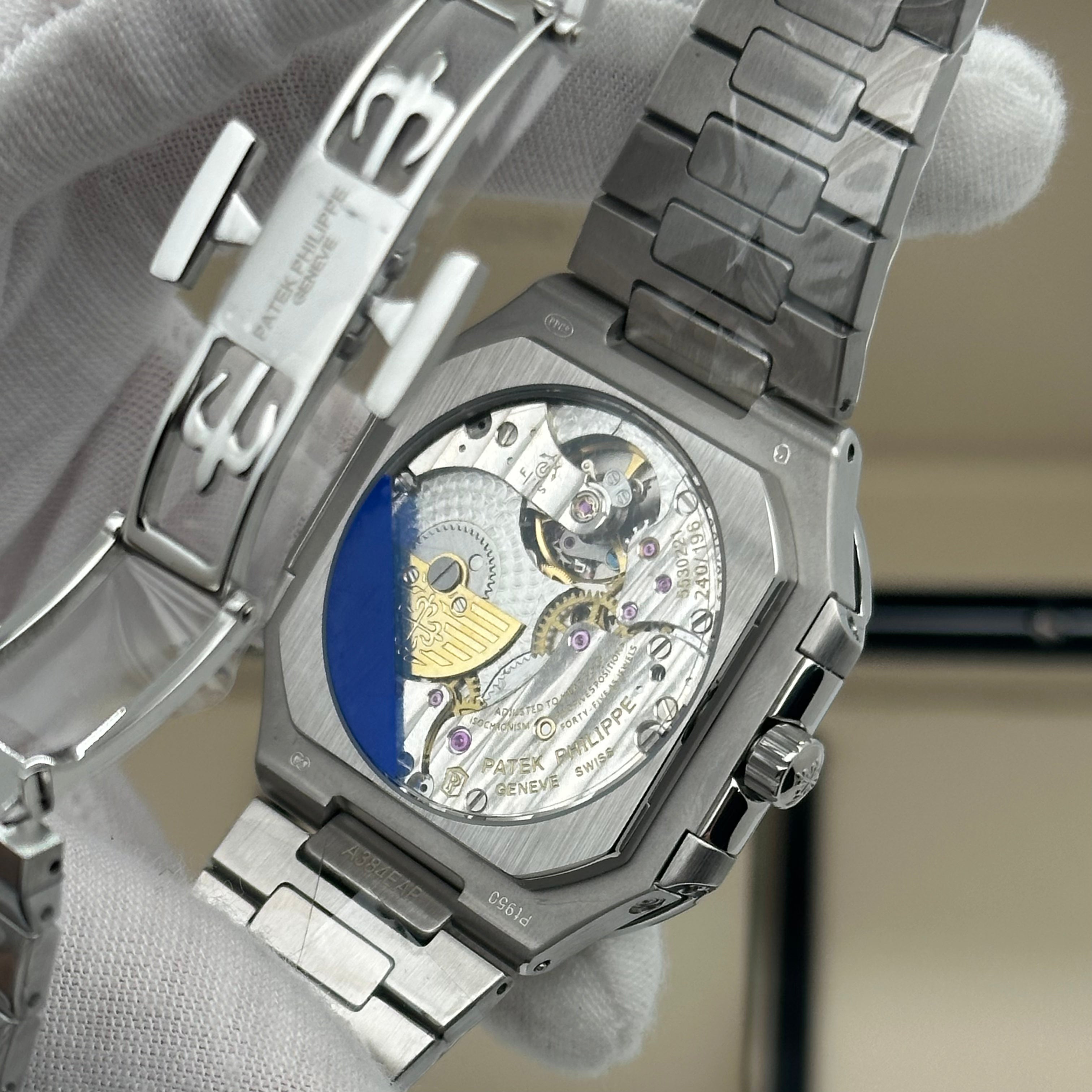 Patek Philippe Nautilus TV Screen Annual Calendar – Stainless Steel – Swiss Super Clone 1:1