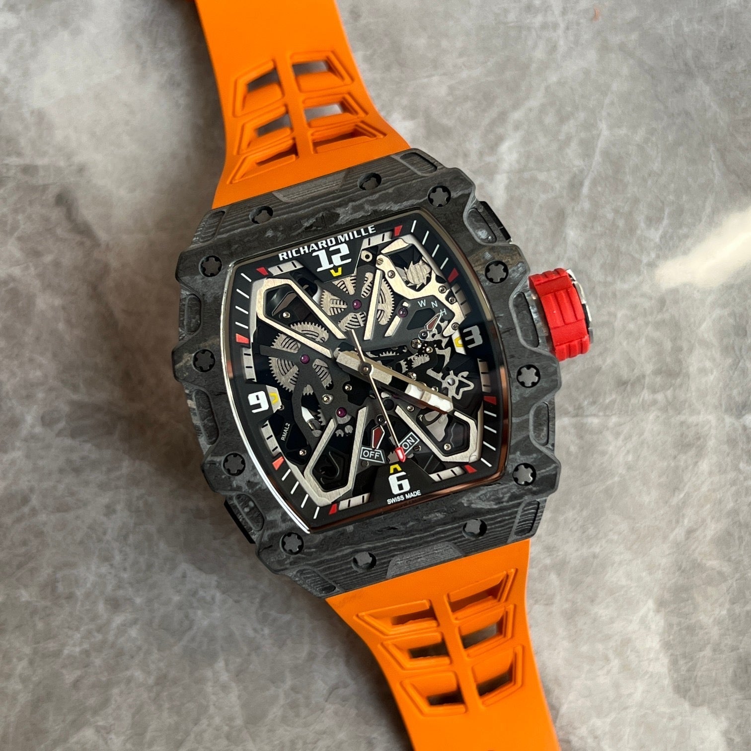 Richard Mille RM 35-03 Rafael Nadal – Carbon TPT® with Orange Strap