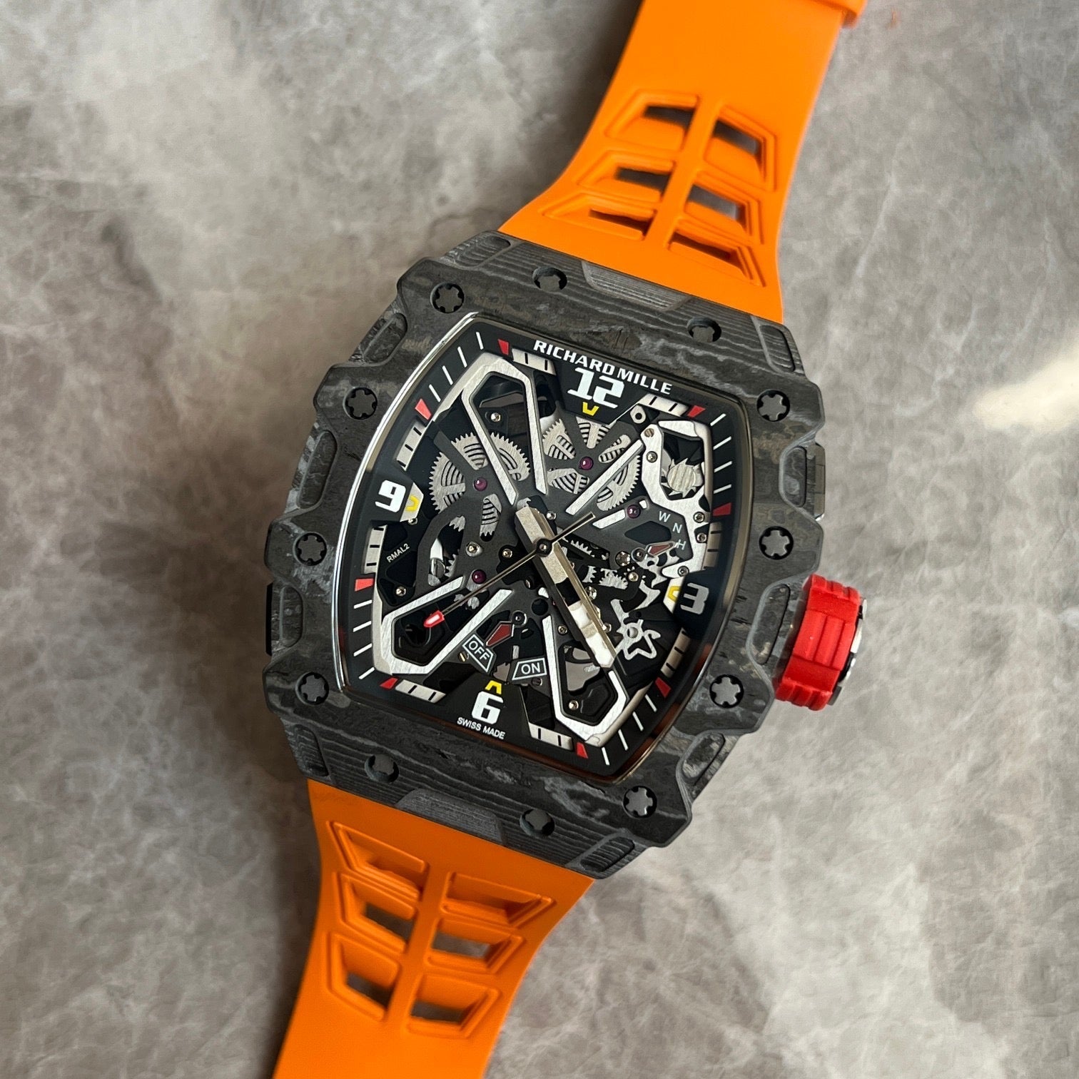 Richard Mille RM 35-03 Rafael Nadal – Carbon TPT® with Orange Strap