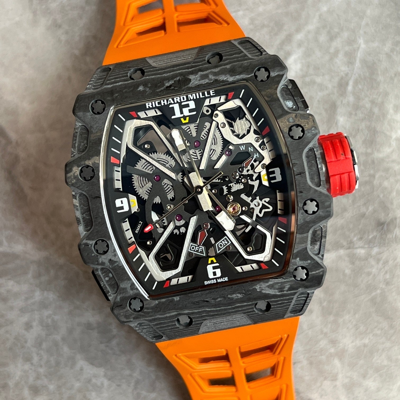 Richard Mille RM 35-03 Rafael Nadal – Carbon TPT® with Orange Strap