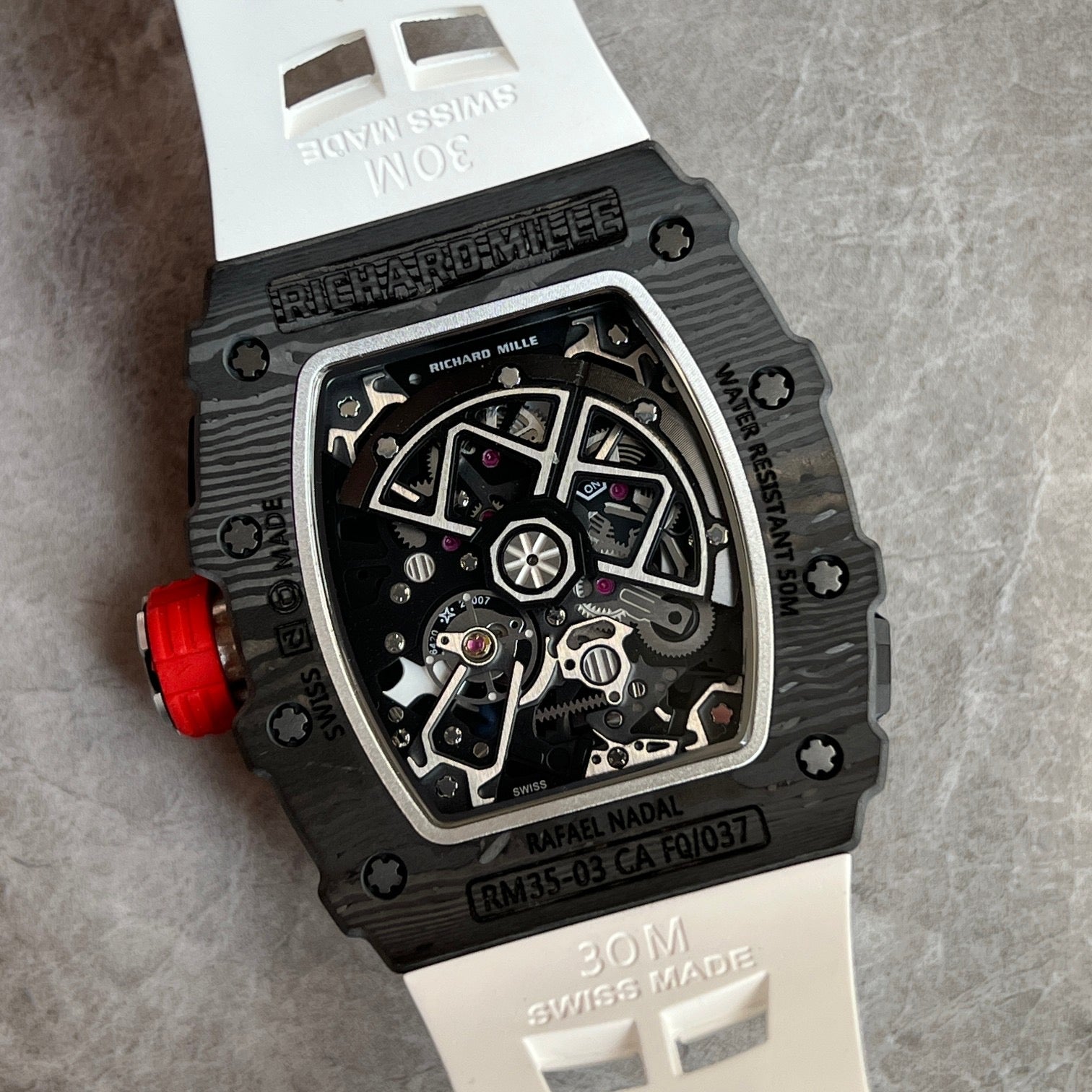 Richard Mille RM 35-02 Rafael Nadal – Carbon TPT® with White Strap