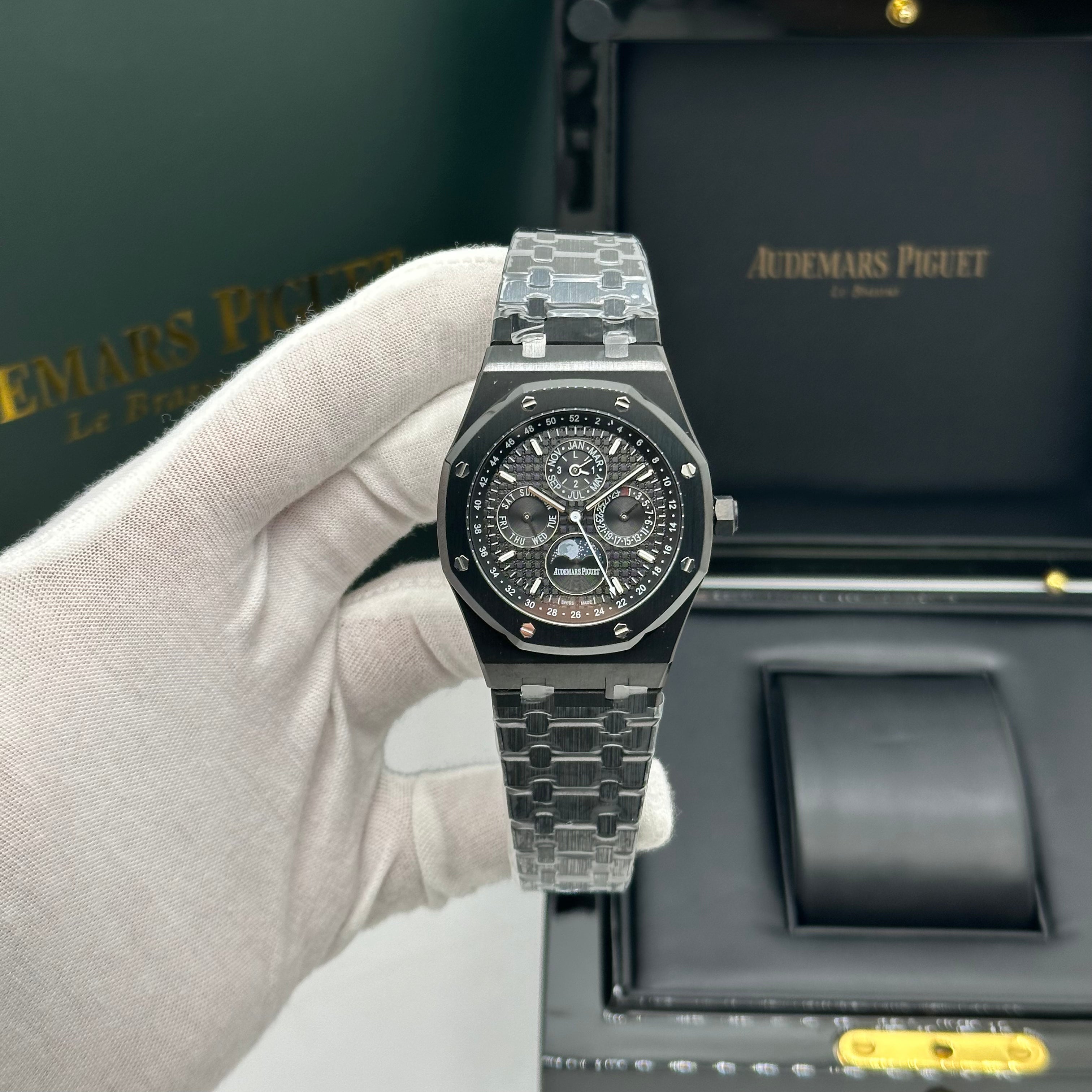 Audemars Piguet Royal Oak Perpetual Calendar – Black Ceramic Look – Swiss Super Clone 1:1