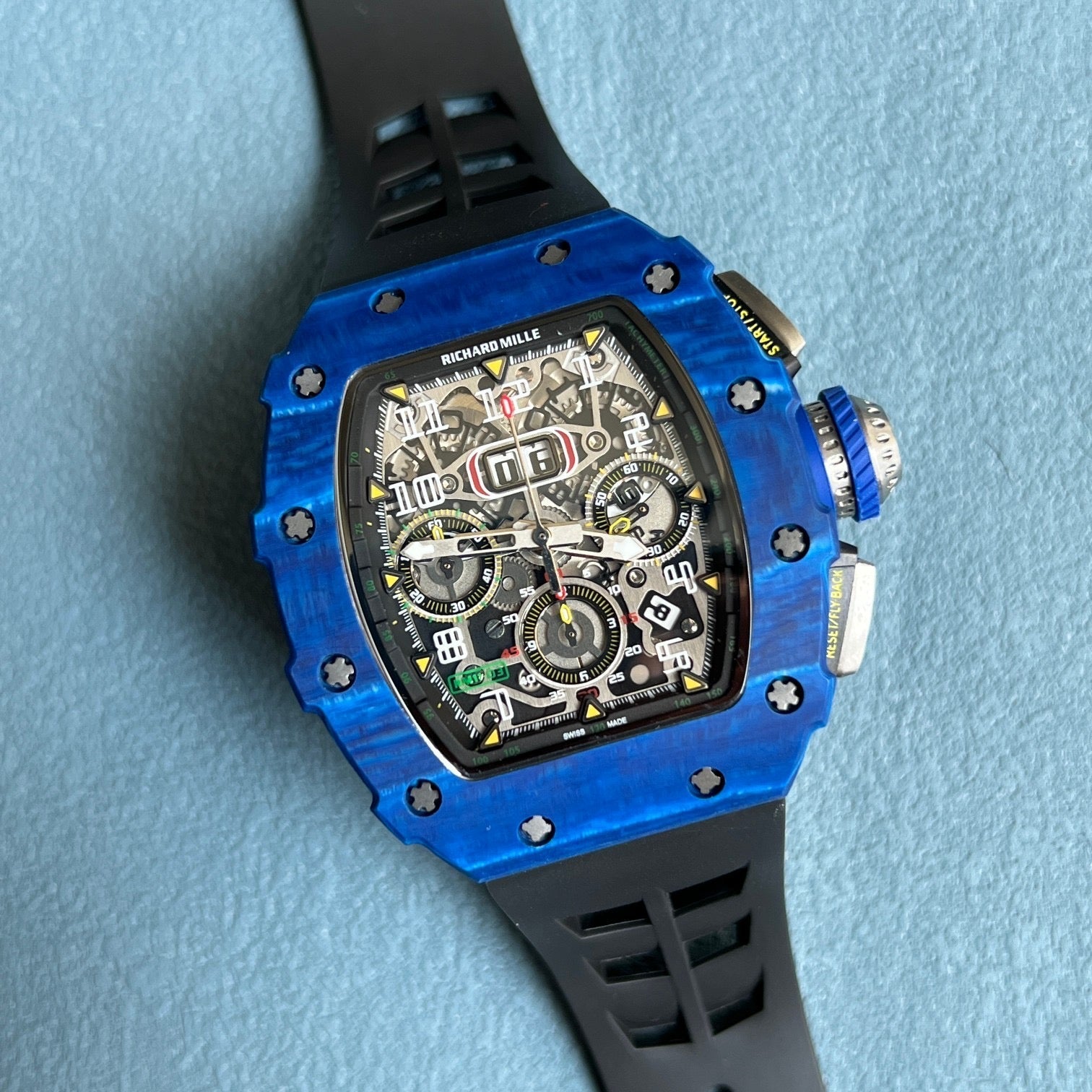 Richard Mille RM 011 Blue TPT Quartz Flyback Chronograph – Ultimate Limited Edition