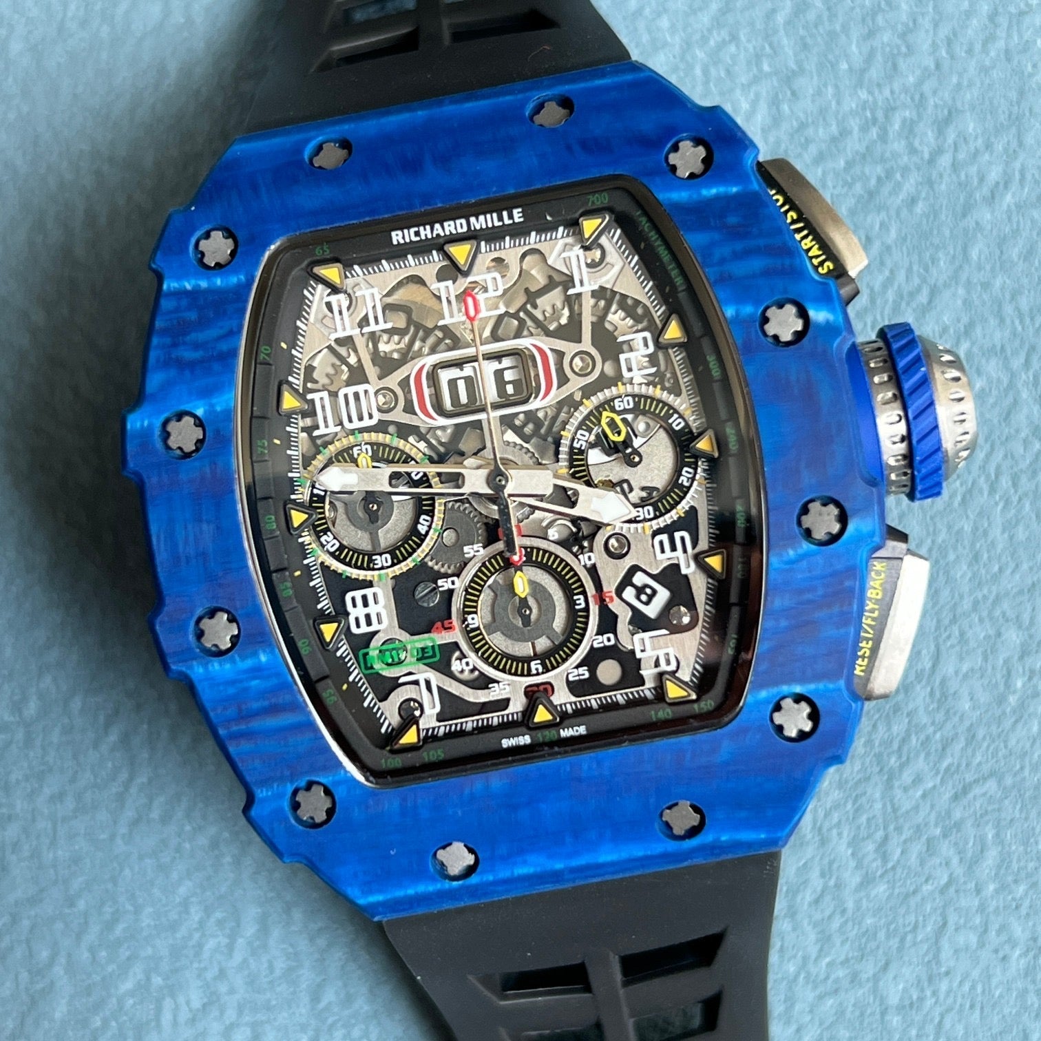 Richard Mille RM 011 Blue TPT Quartz Flyback Chronograph – Ultimate Limited Edition