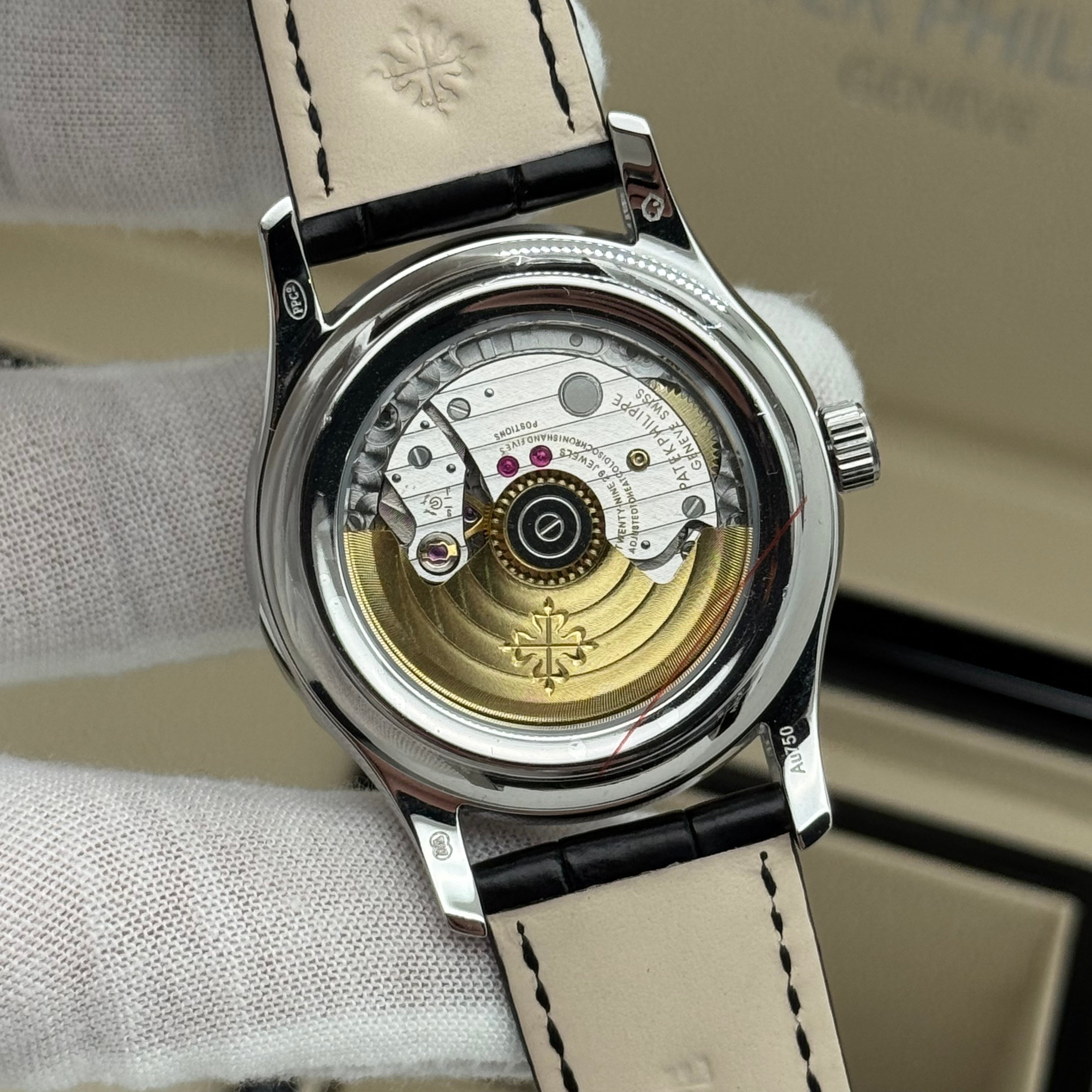 Patek Philippe Annual Calendar – Blue Dial – Leather Strap – Swiss Super Clone