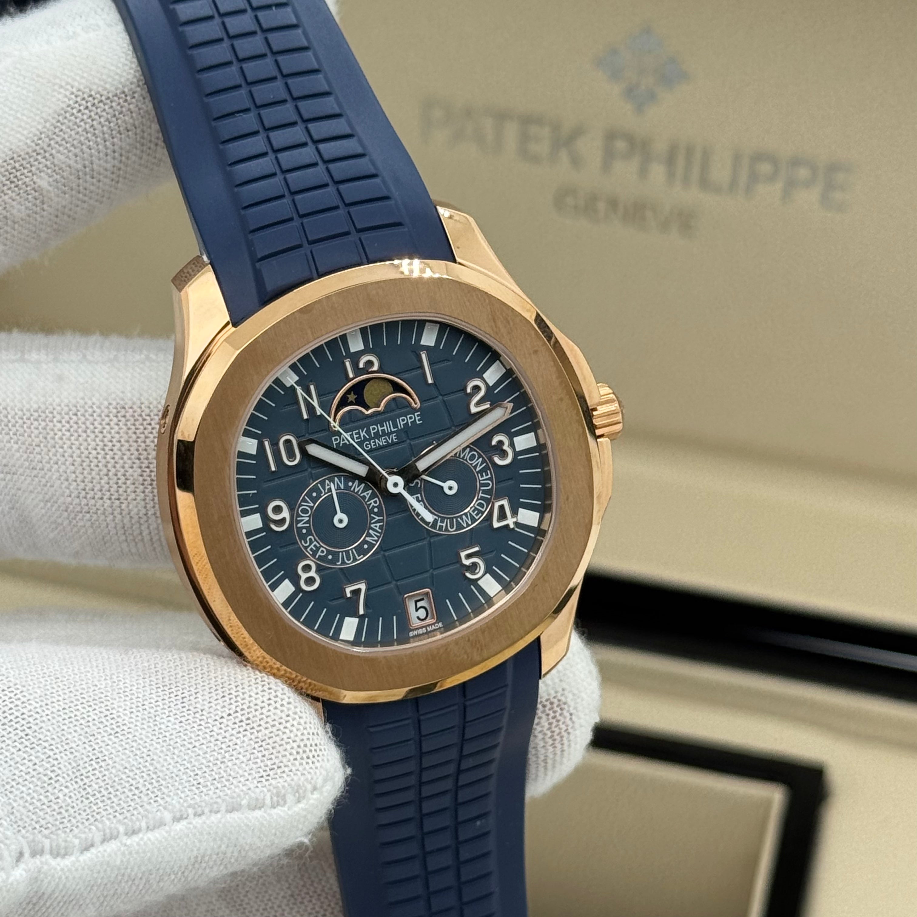 Patek Philippe Aquanaut 5164R Rose Gold – Blue Dial | Swiss Super Clone 1:1