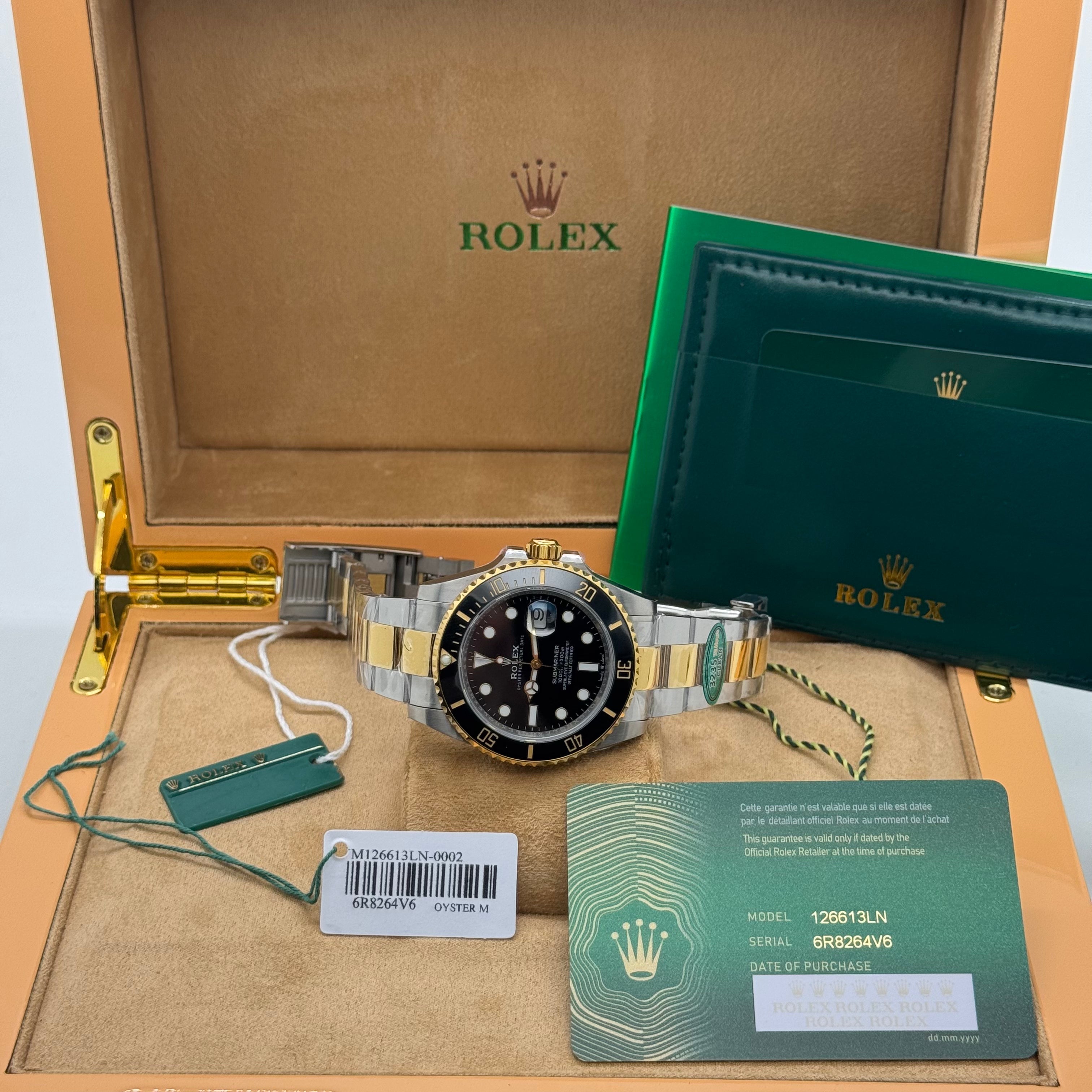 Rolex Submariner Dive Watch – Two-Tone Black Edition | Swiss Automatic - 6R8264V6