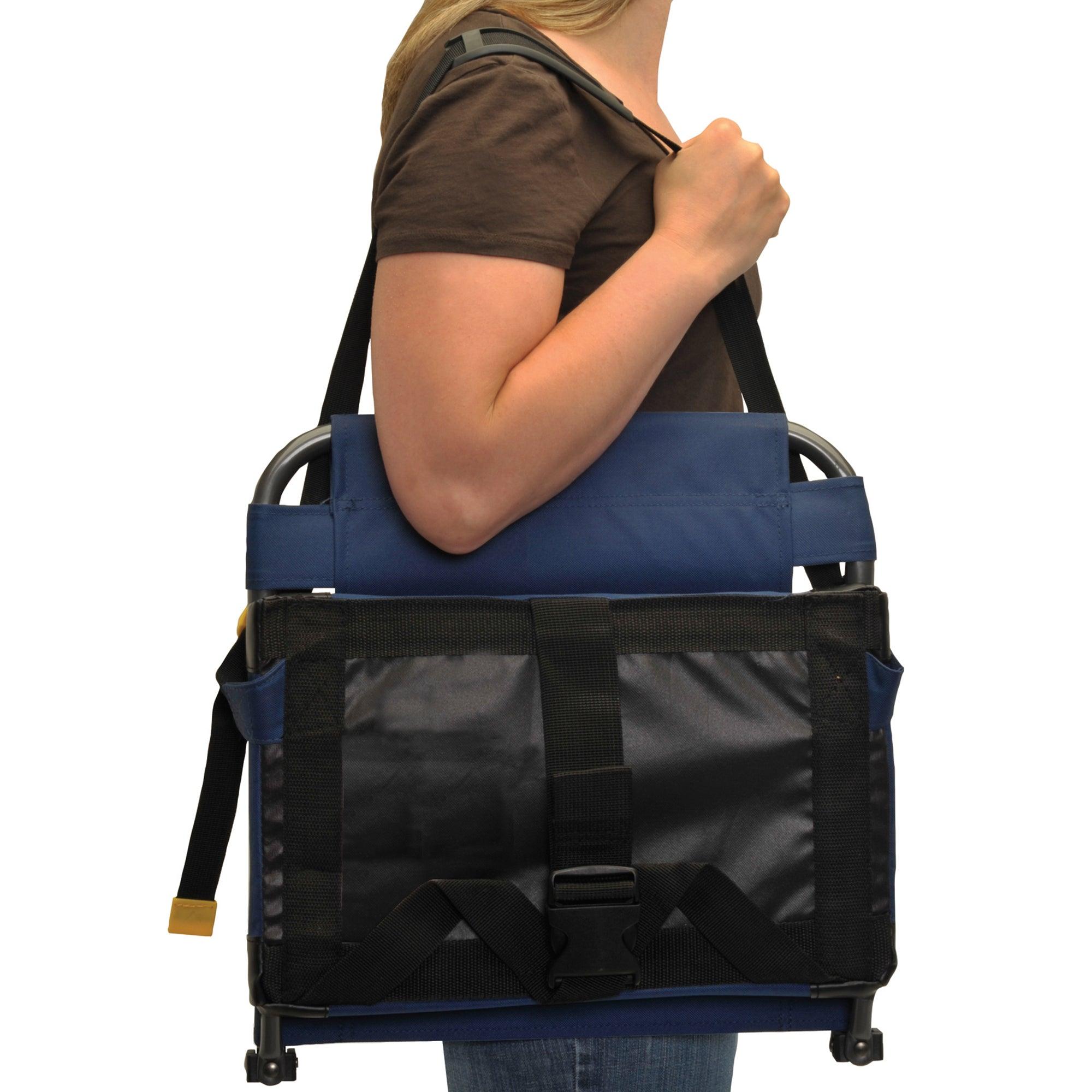 BleacherBack, Navy, Shoulder Strap