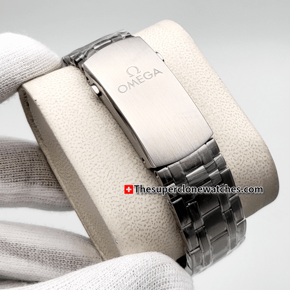 Omega Seamaster Diver 300M Steel On Steel Black Dial Exact 1:1 Super Clone 8800 Swiss Movement Replica Watch