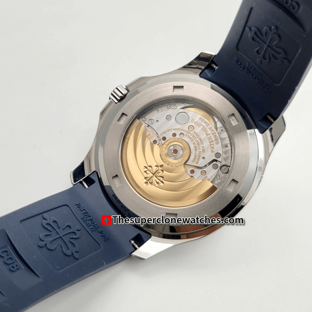 Patek Philippe Aquanaut White Gold 5168G-001 Blue Dial Exact 1:1 Super Clone 26-330 S C Swiss Movement Replica Watch