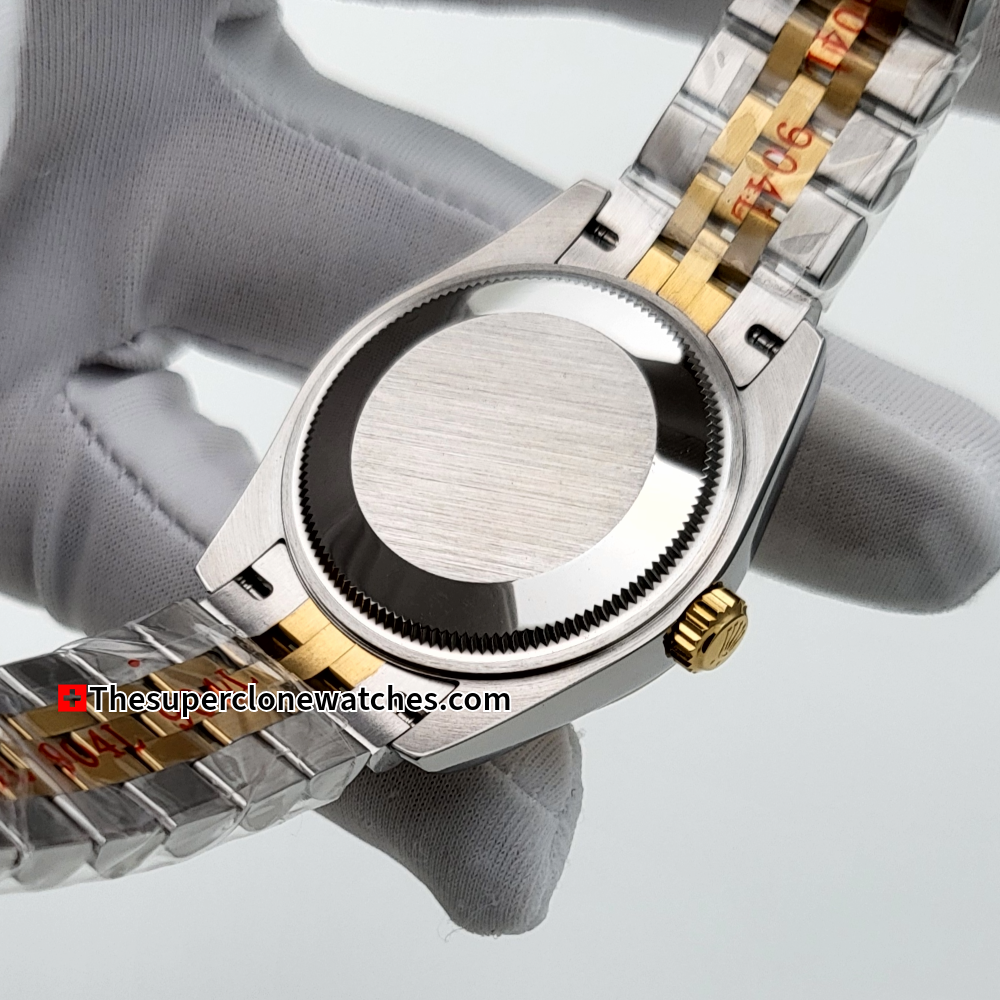 Rolex Datejust Oystersteel and Yellow Gold Diamonds Set Champagne-Colour Dial 31mm Exact 1:1 Super Clone 2236 Swiss Movement Replica Watch Ref-278273