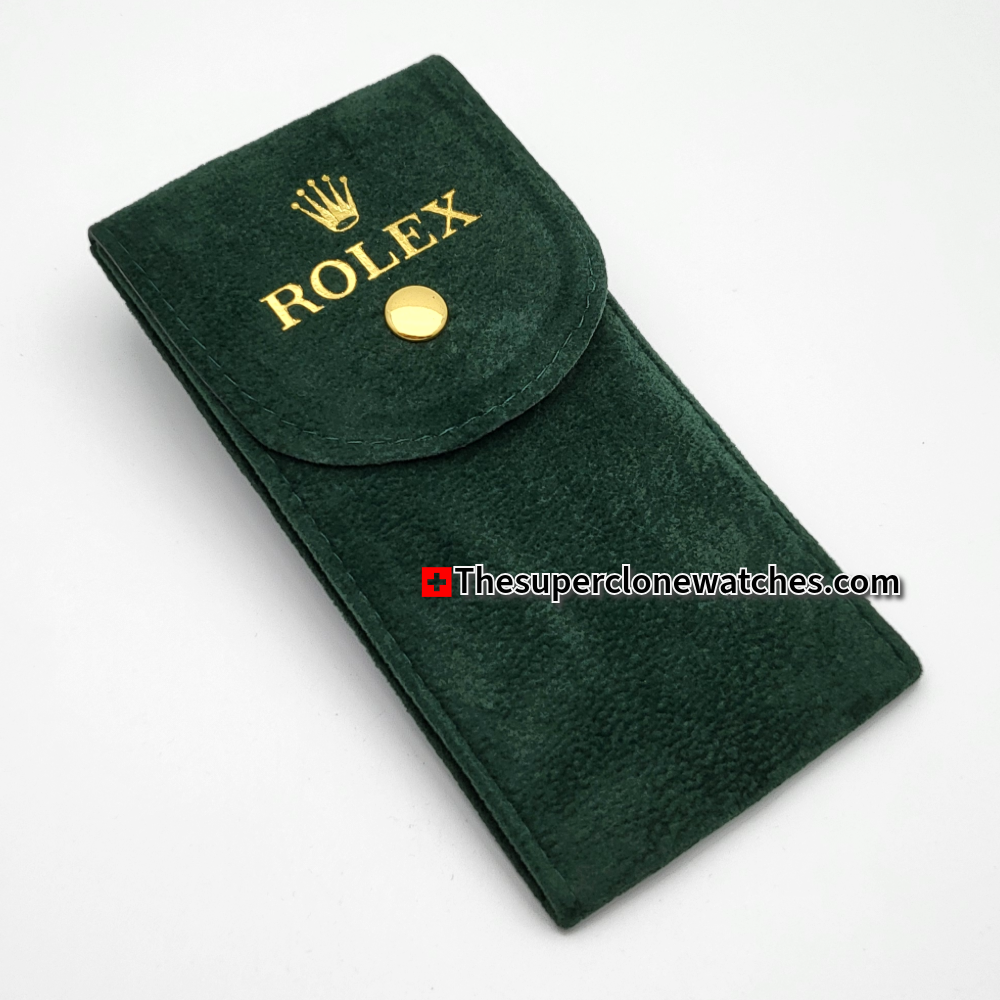 Rolex Green Velvet Travel Pouch with Insert