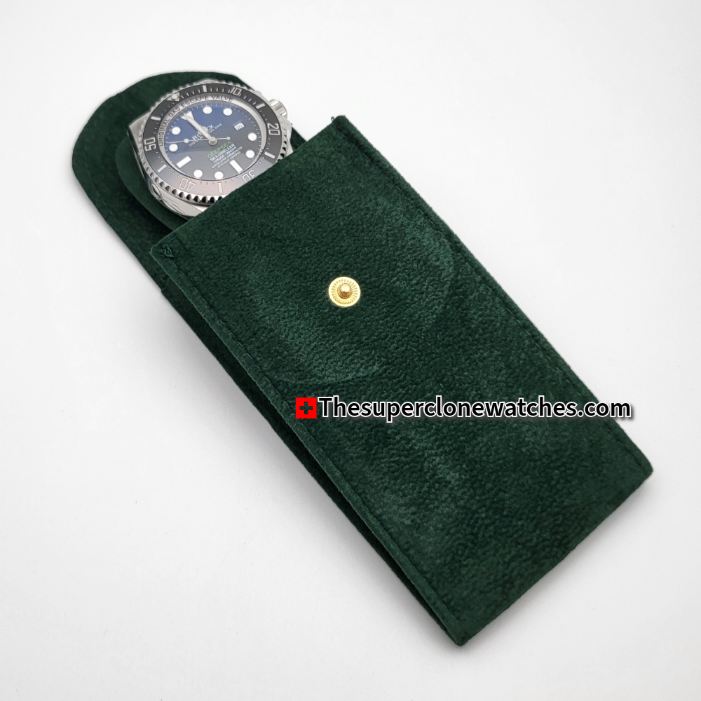 Rolex Green Velvet Travel Pouch with Insert
