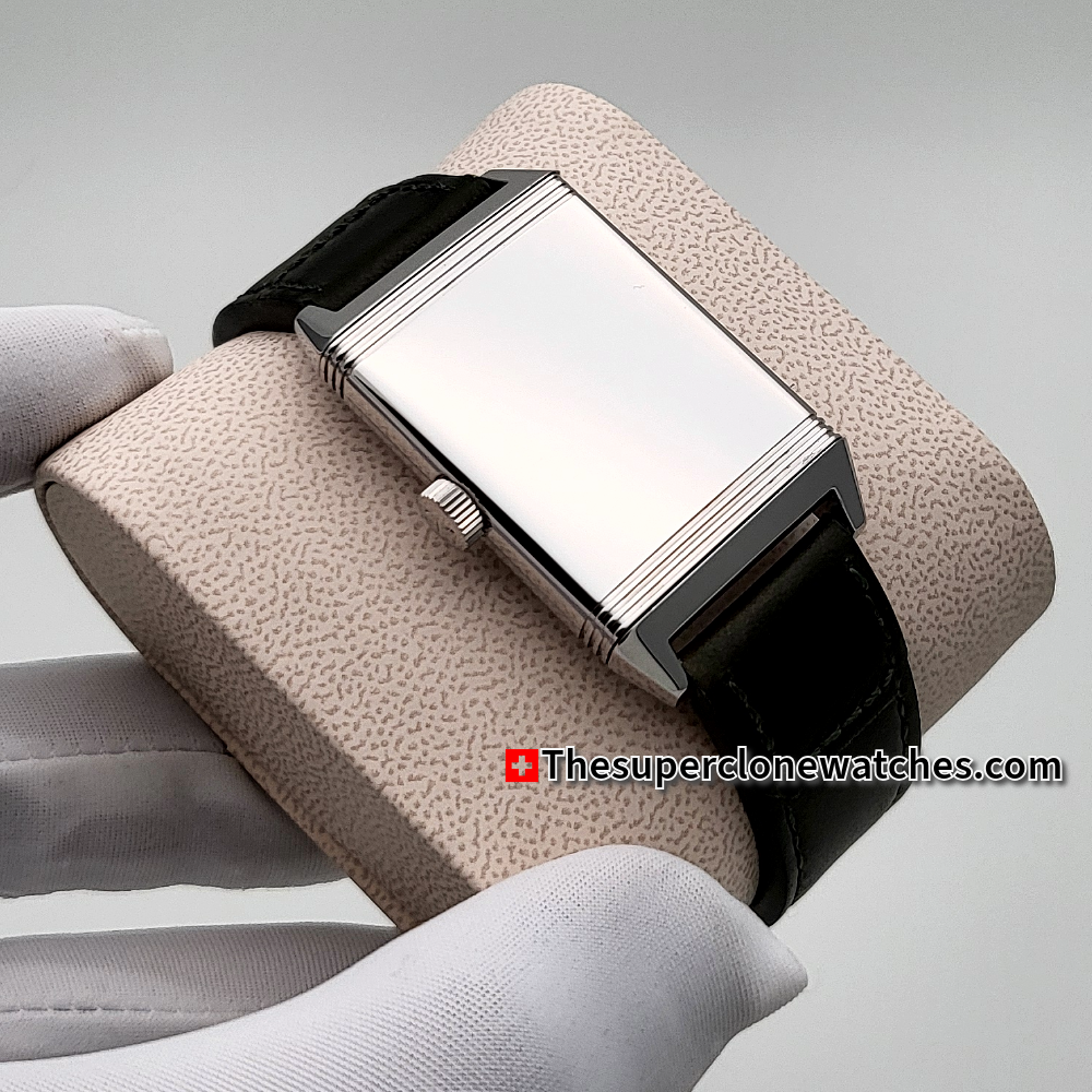 Jaeger-LeCoultre Reverso Tribute Monogace Small Seconds Green leather Strap Exact 1:1 Super Clone 822 Swiss Movement Replica Watch