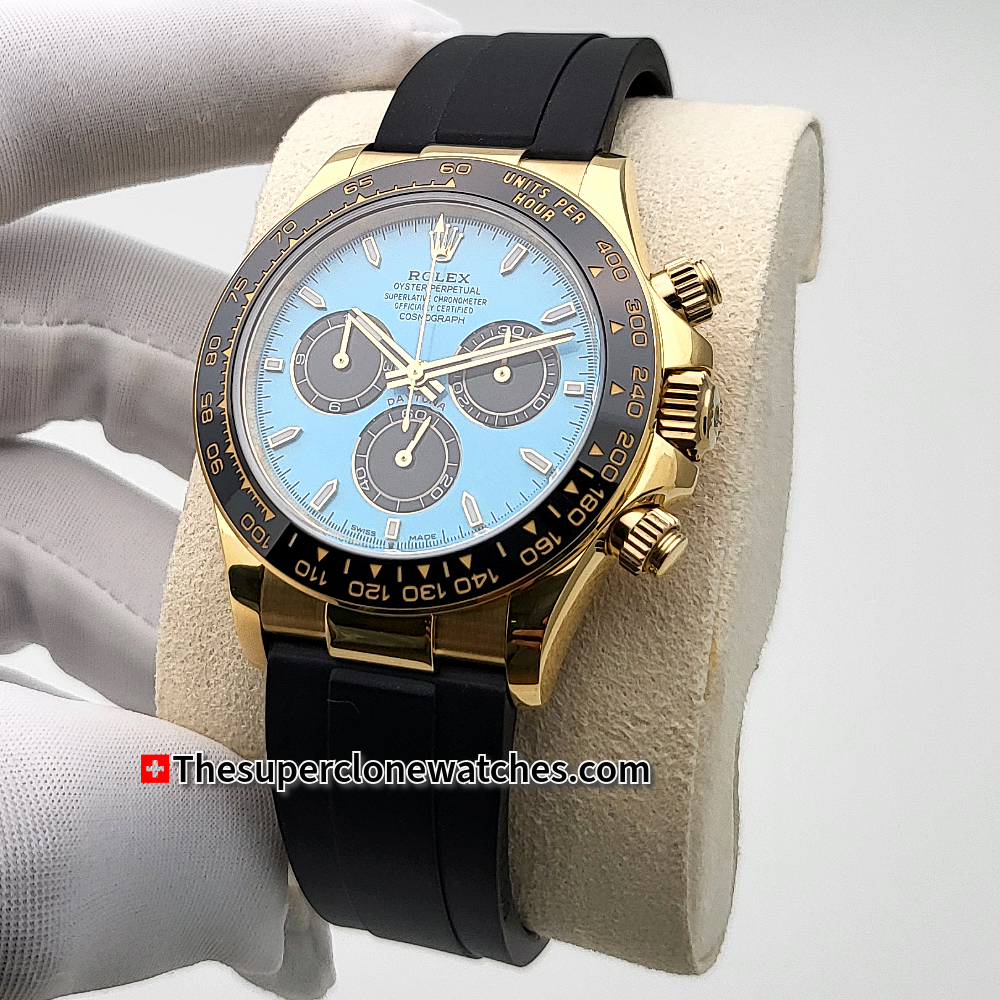 Rolex Cosmograph Daytona Tiffany Exact 1:1 Super Clone 4131 Swiss Movement Replica Watch Ref-126518LN