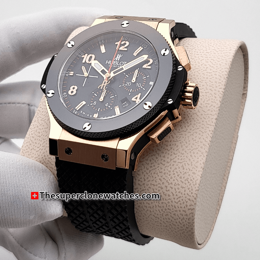 Hublot Big Bang Original Gold Ceramic Exact 1:1 Super Clone HUB4100 Swiss Movement Replica Watch