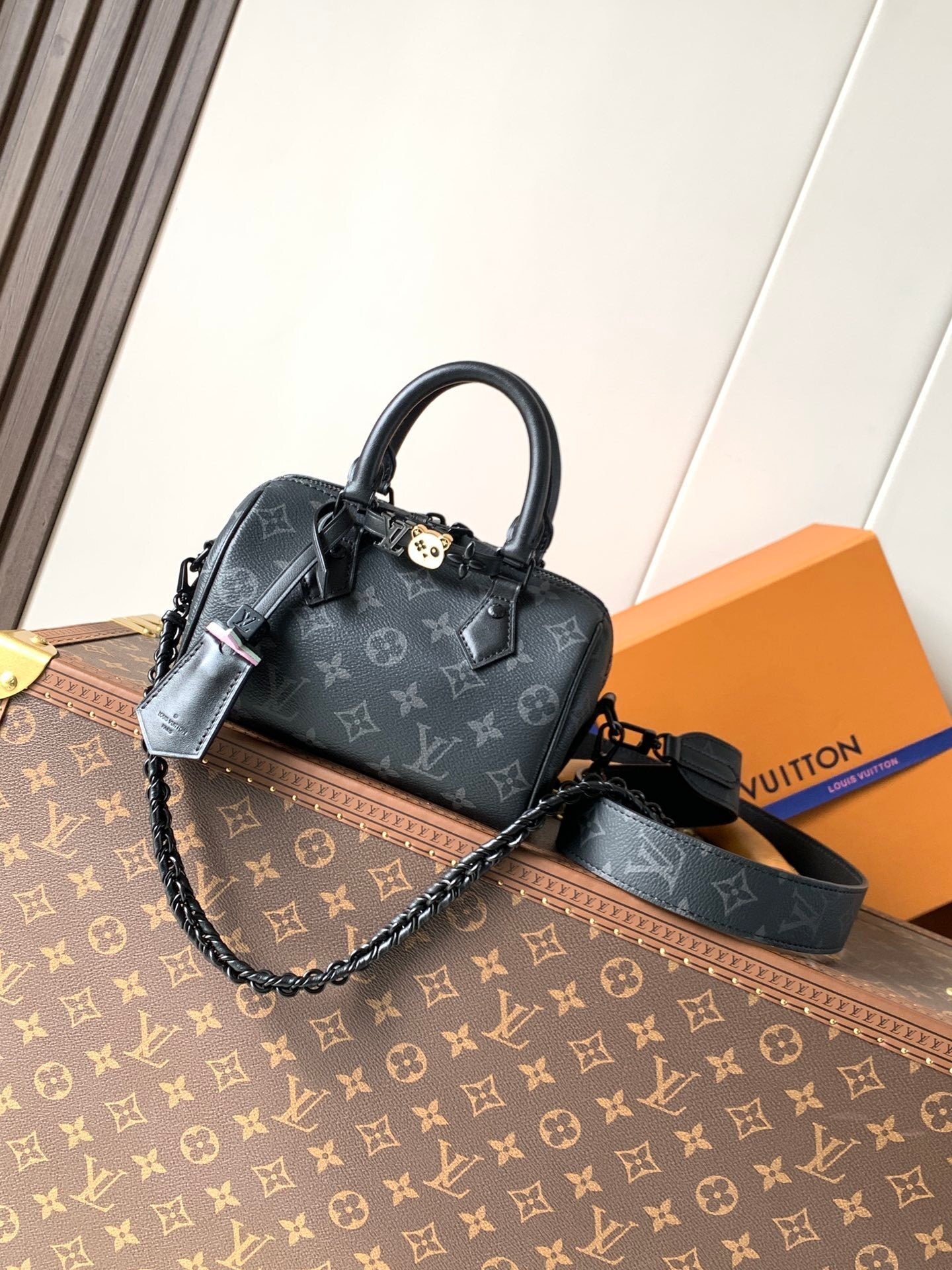 1:1 Replica LV Black Knight Pillow Bag