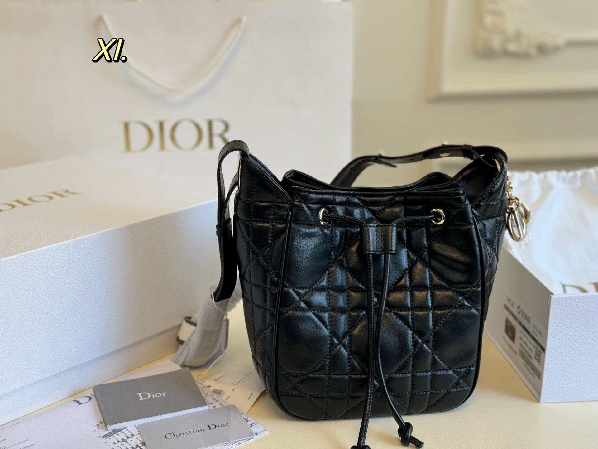 DIOR Motion Drawstring Bag