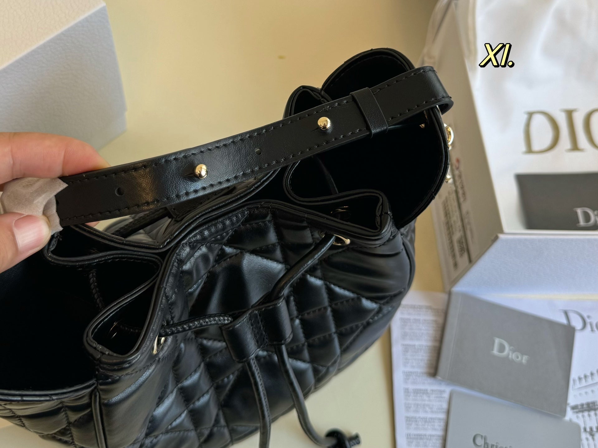 DIOR Motion Drawstring Bag