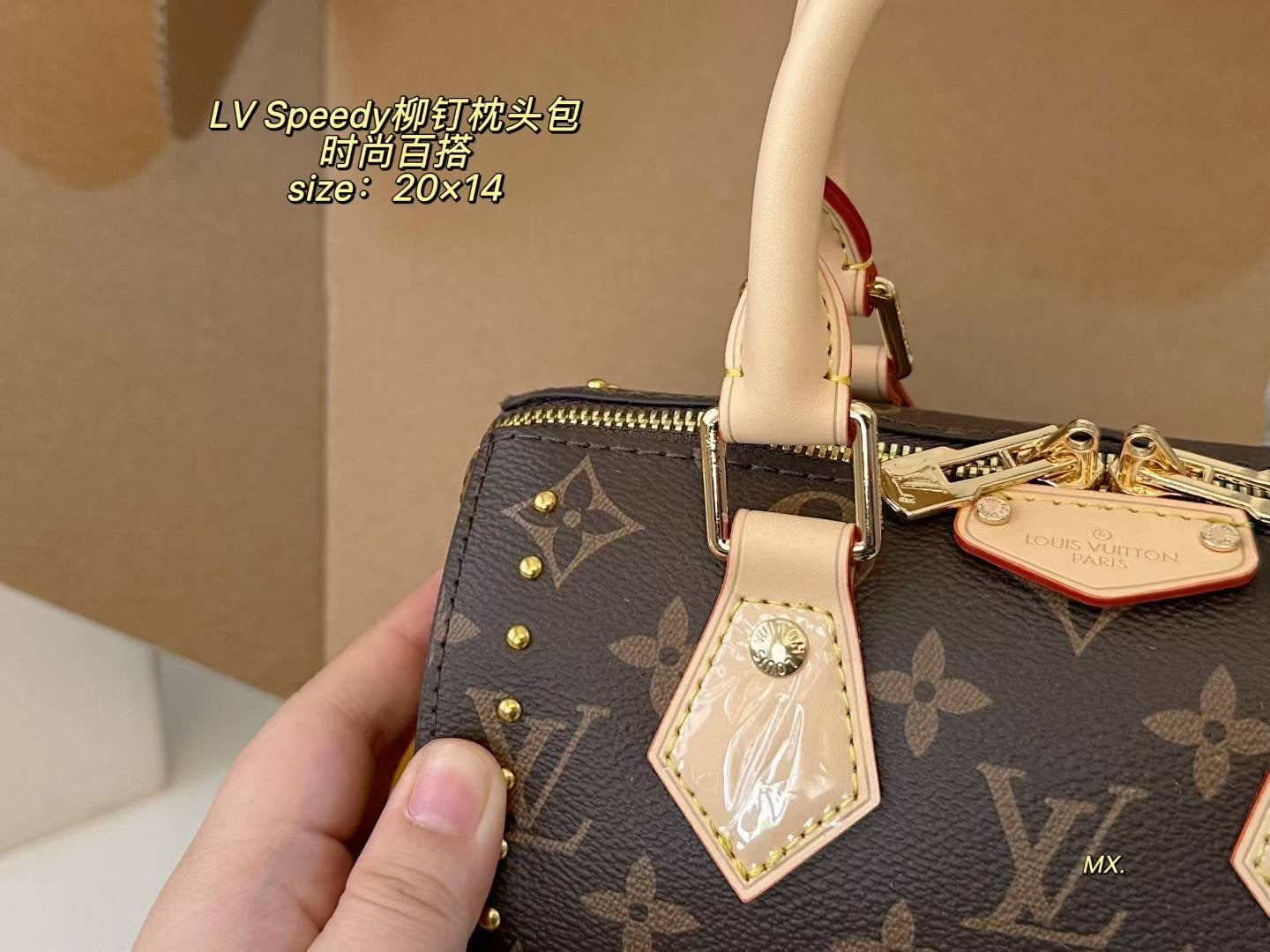 LV 25ss Speedy Studded Pillow Bag