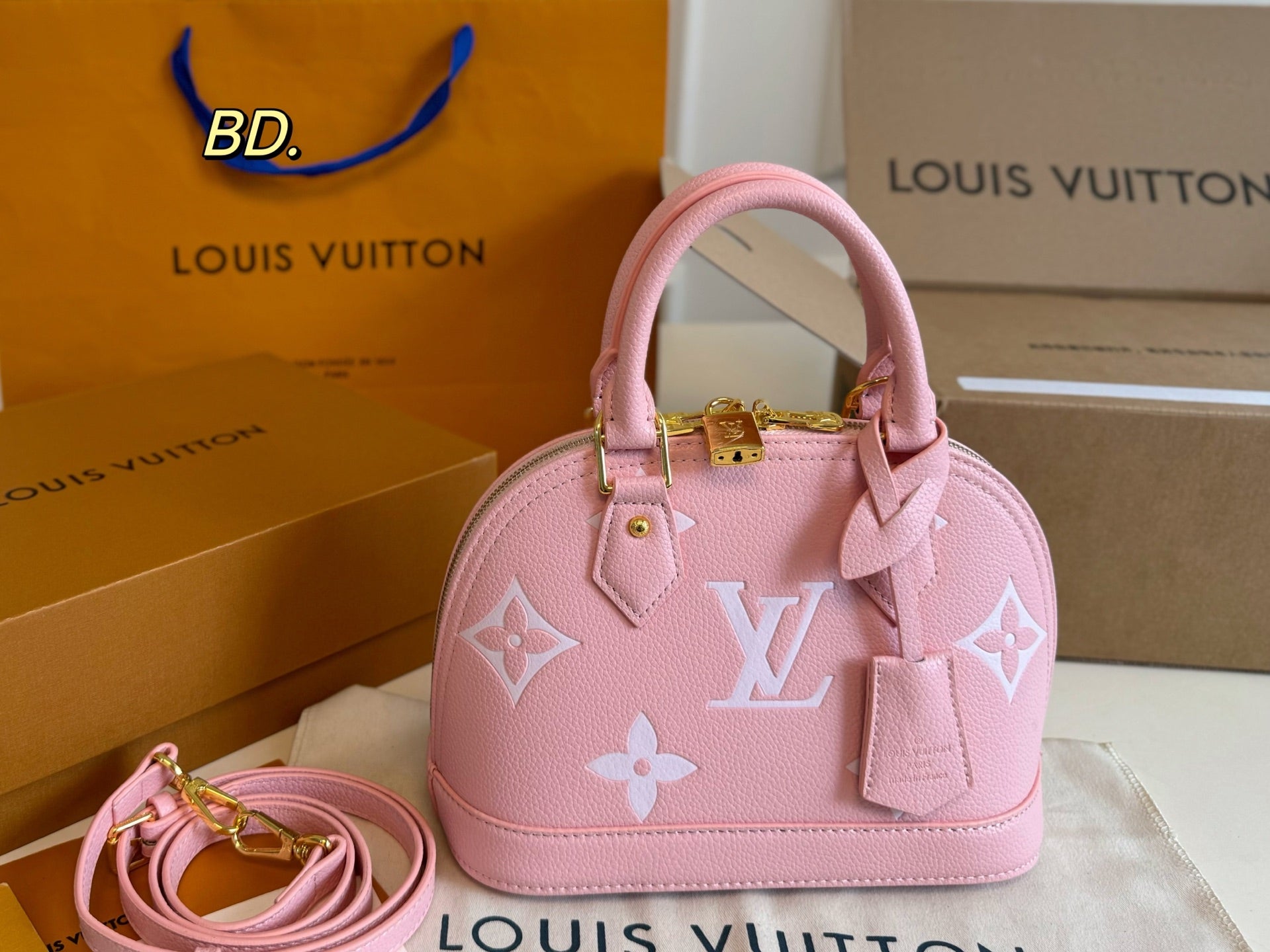 LV Embossed Shell Handbag