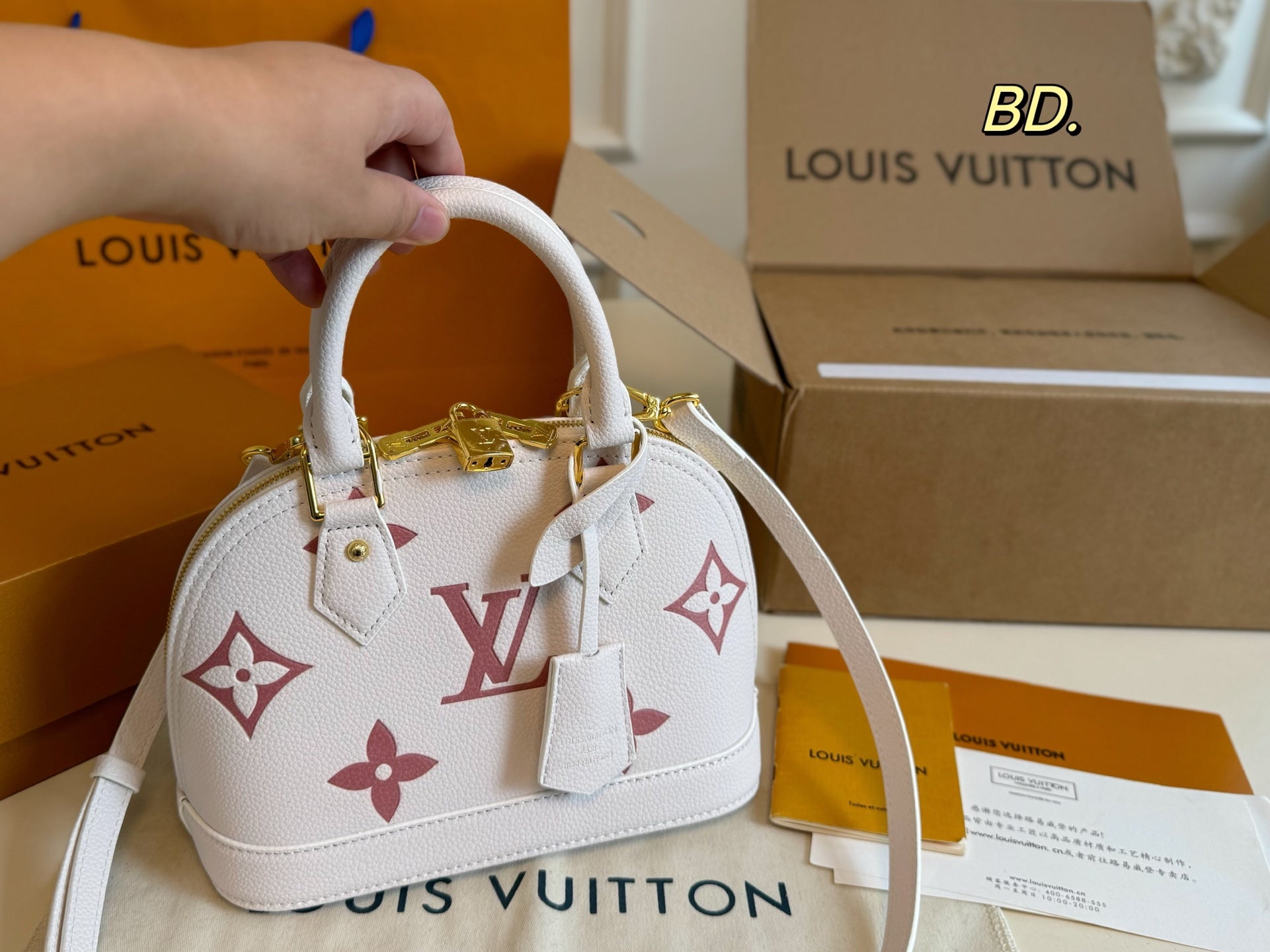 LV Embossed Shell Handbag