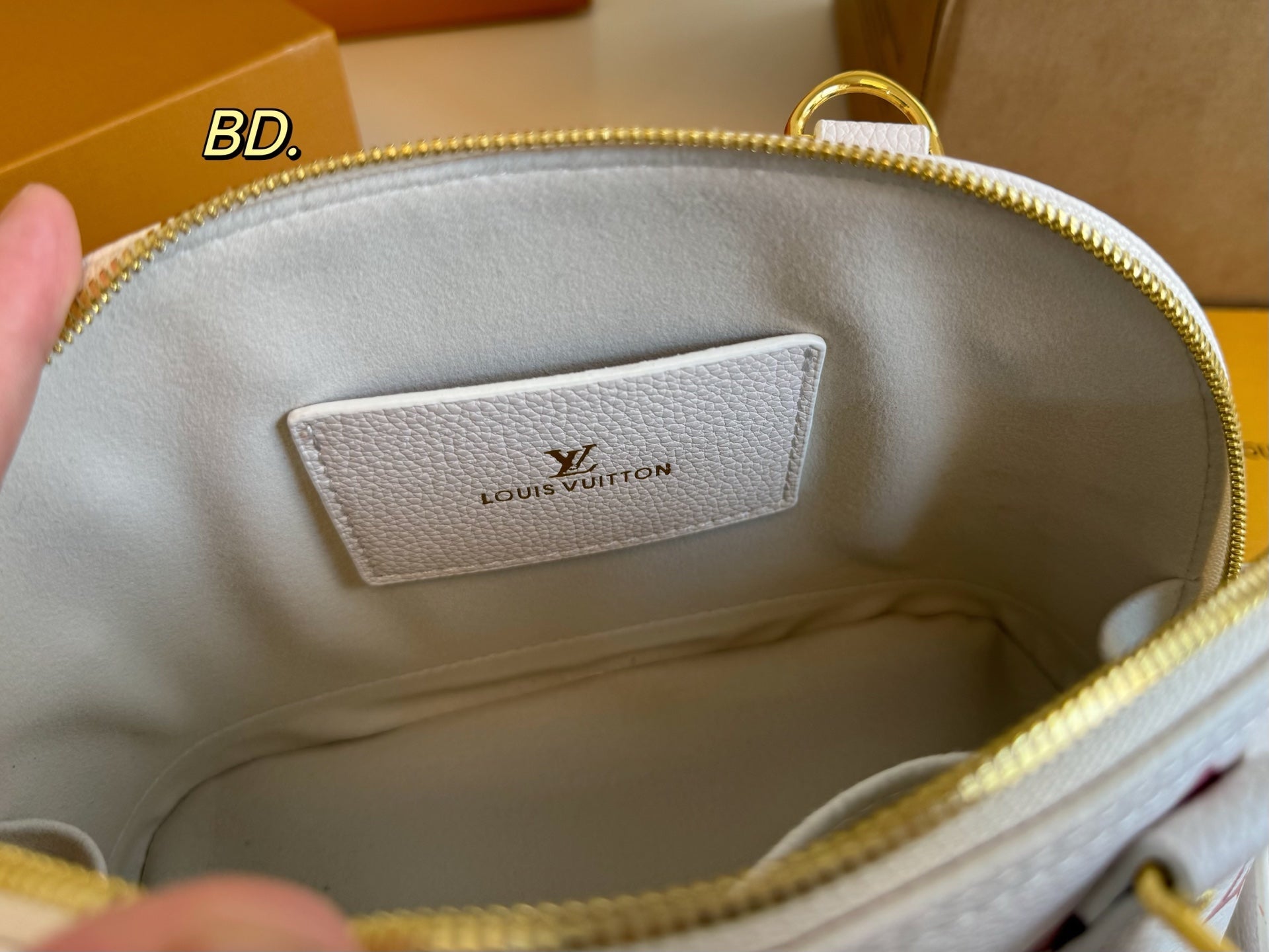 LV Embossed Shell Handbag