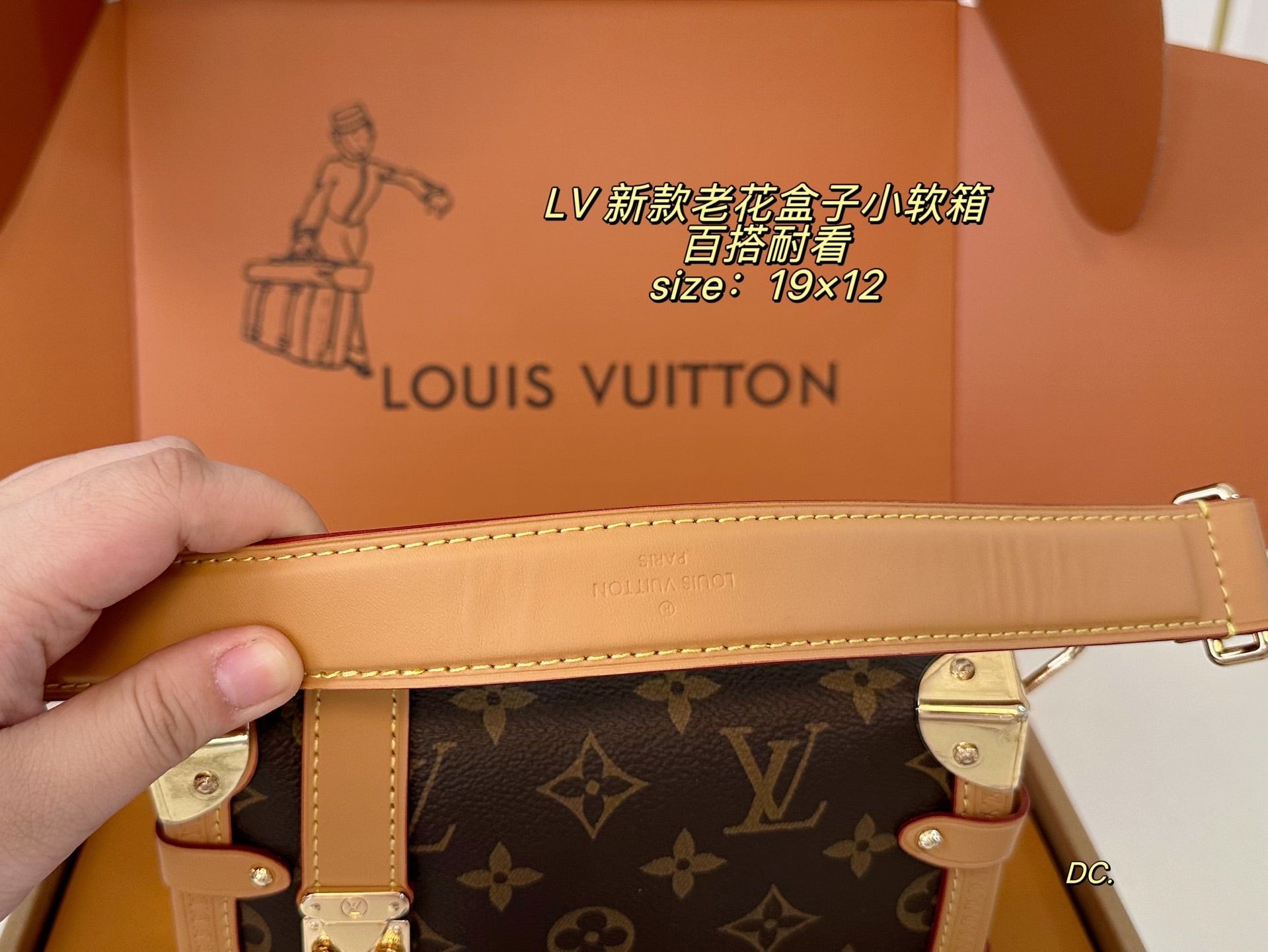 LV Monogram Box Bag, Small Soft Trunk