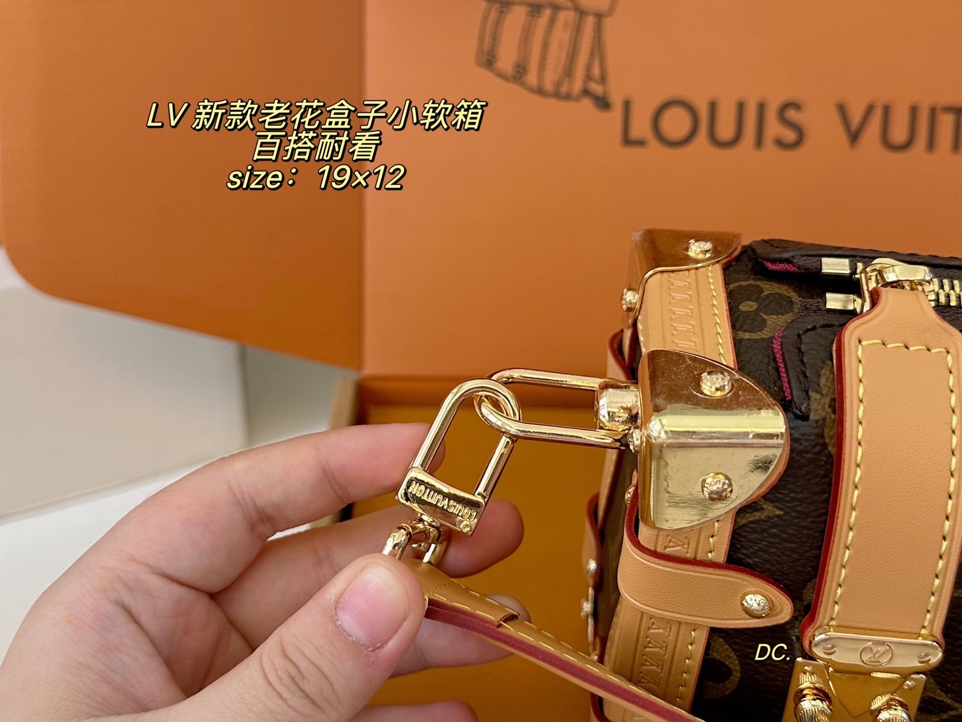 LV Monogram Box Bag, Small Soft Trunk