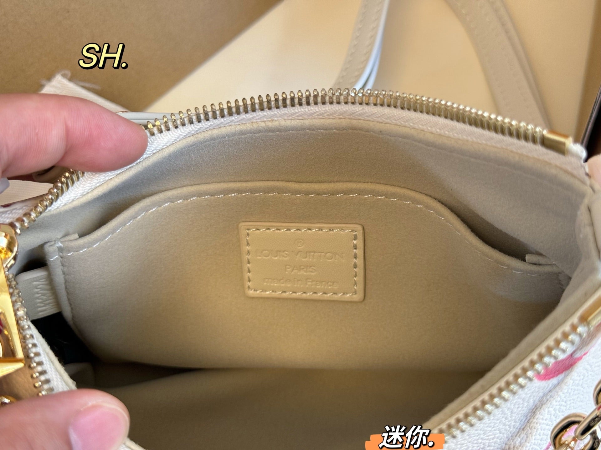 LV Boulogne Mini Embossed Vintage Horn Bag