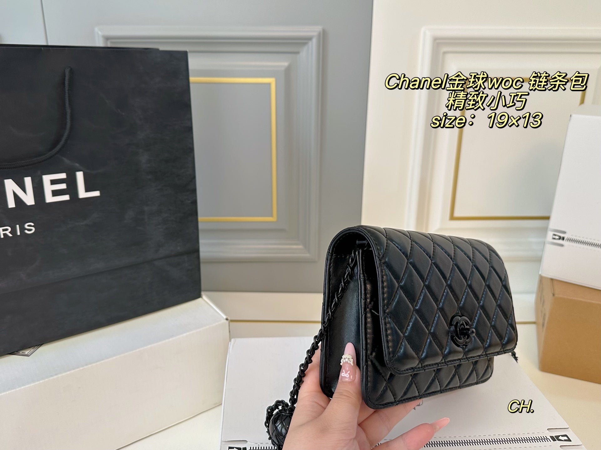 CHANEL Golden Ball WOC chain bag