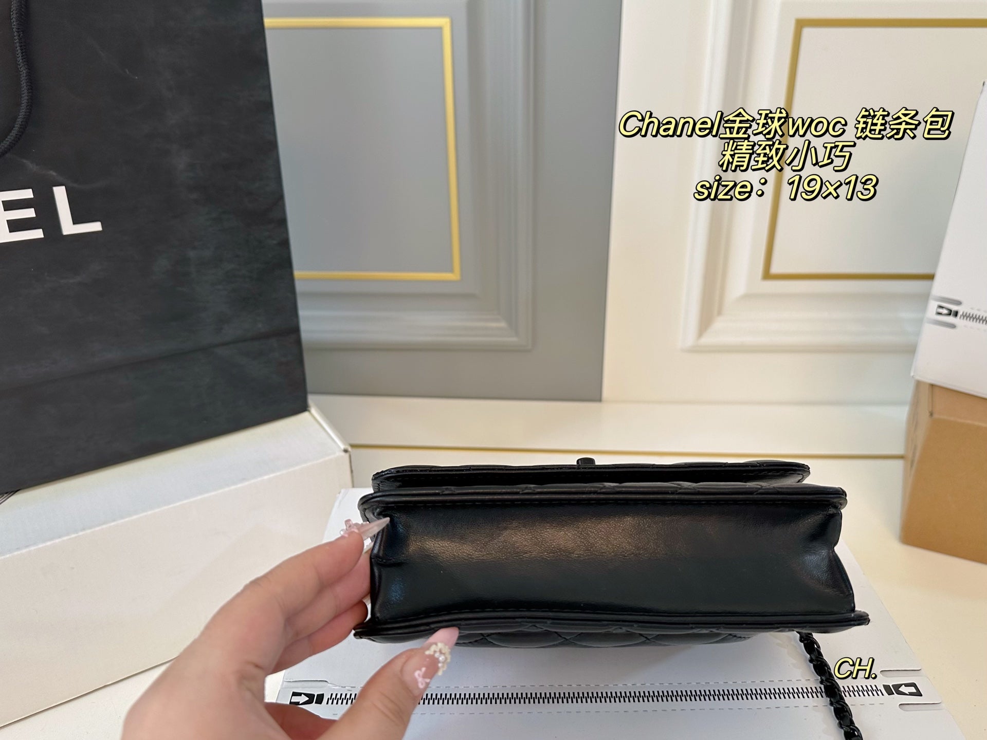 CHANEL Golden Ball WOC chain bag