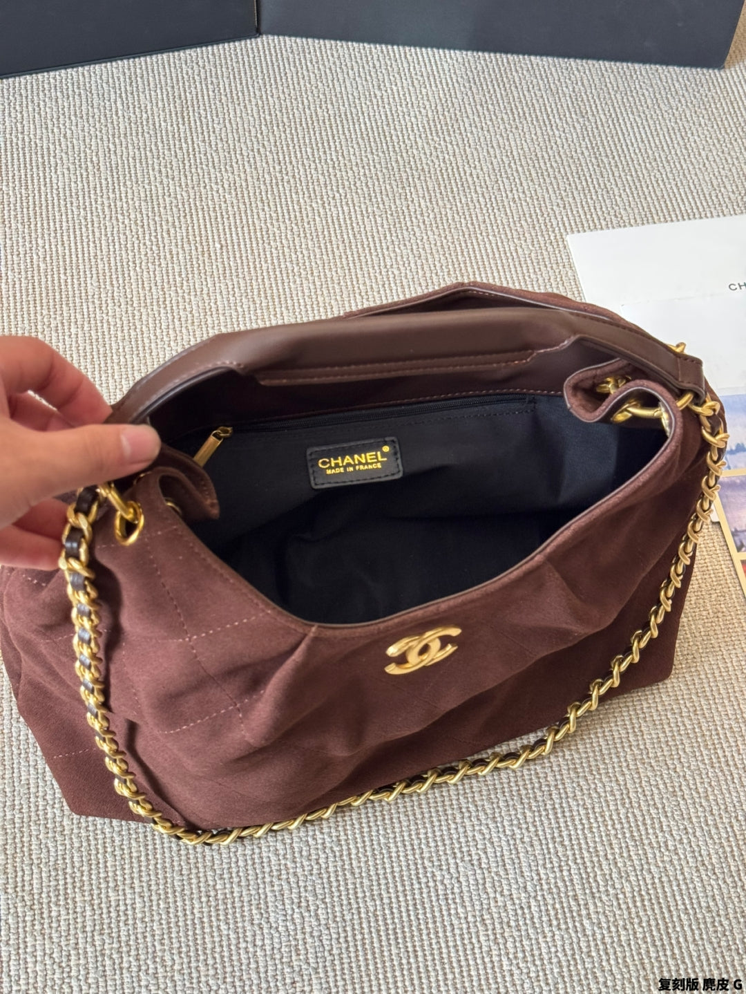 Chanel Suede Shoulder Bag