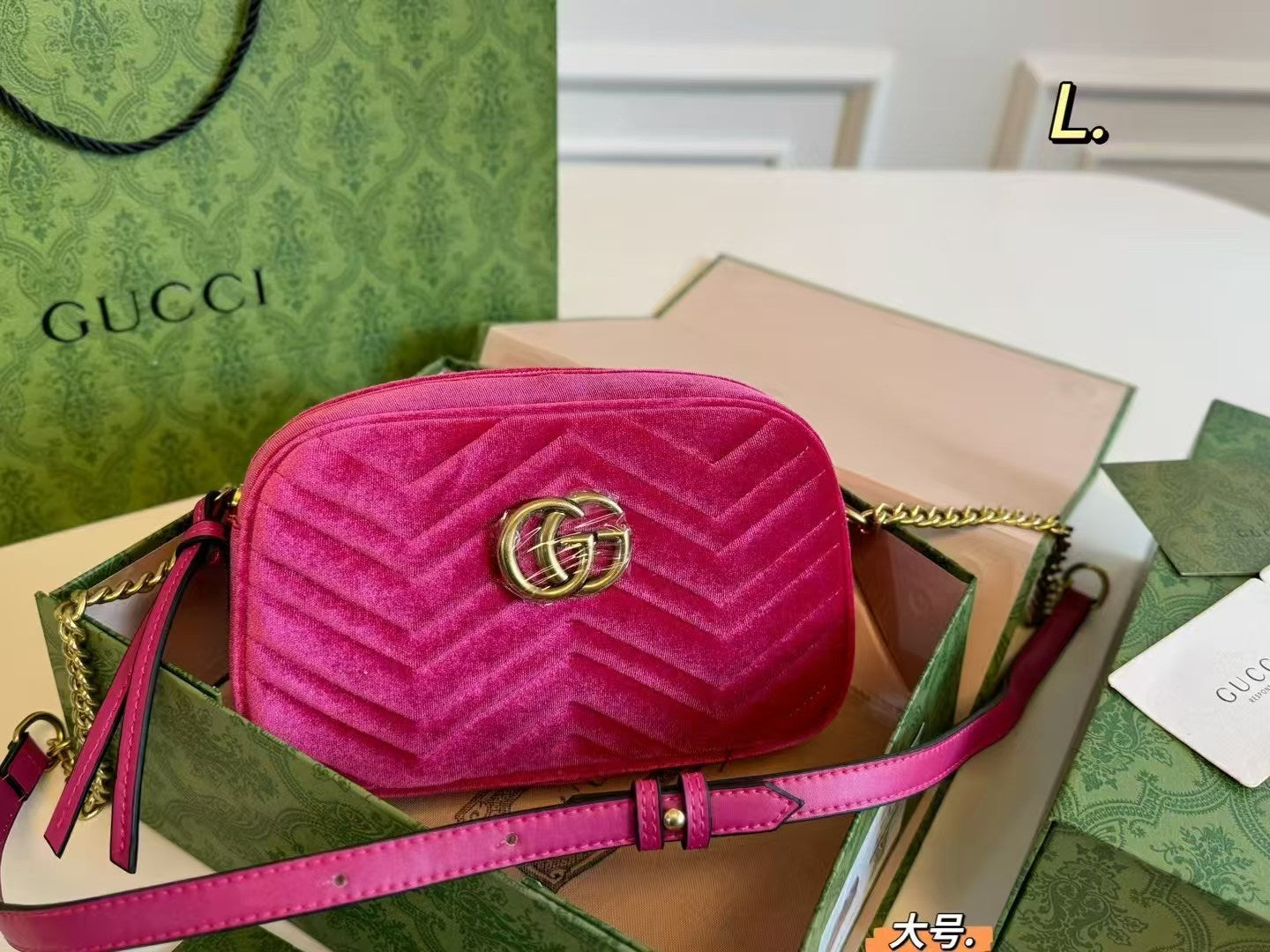 Gucci Velvet Marmont Camera Bag