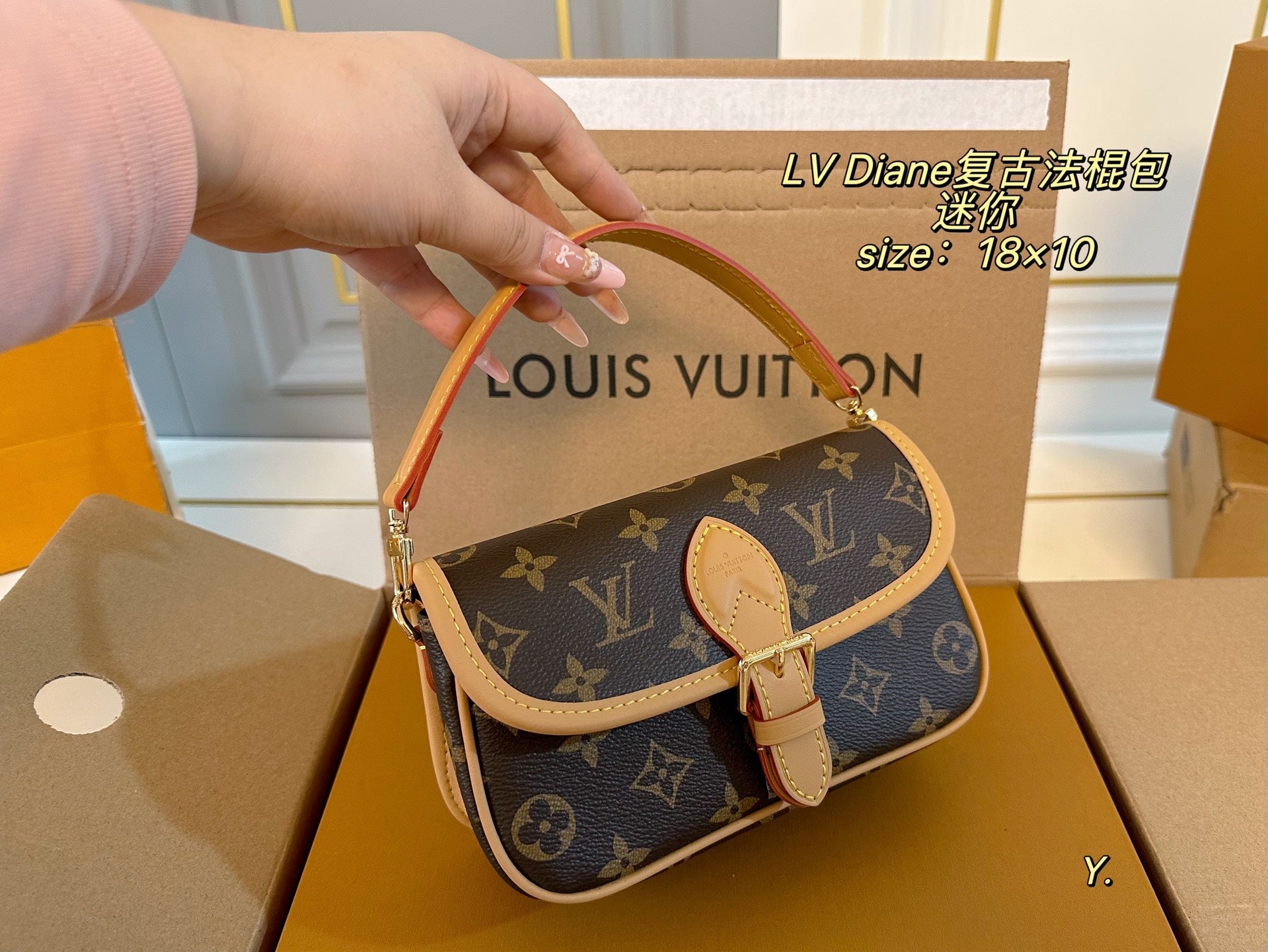 LV Diane mini Vintage baguette bag