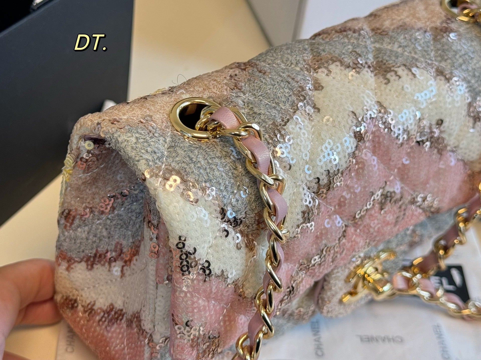 CHANEL Sequin Square Bag