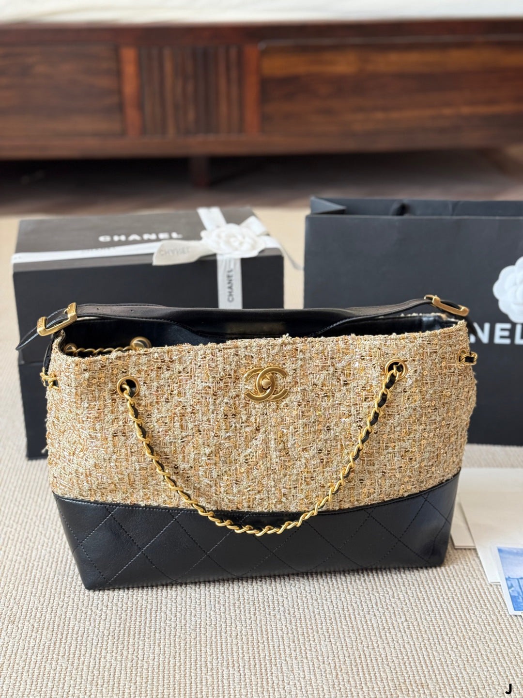 Chanel Pearl Wave Tote Bag