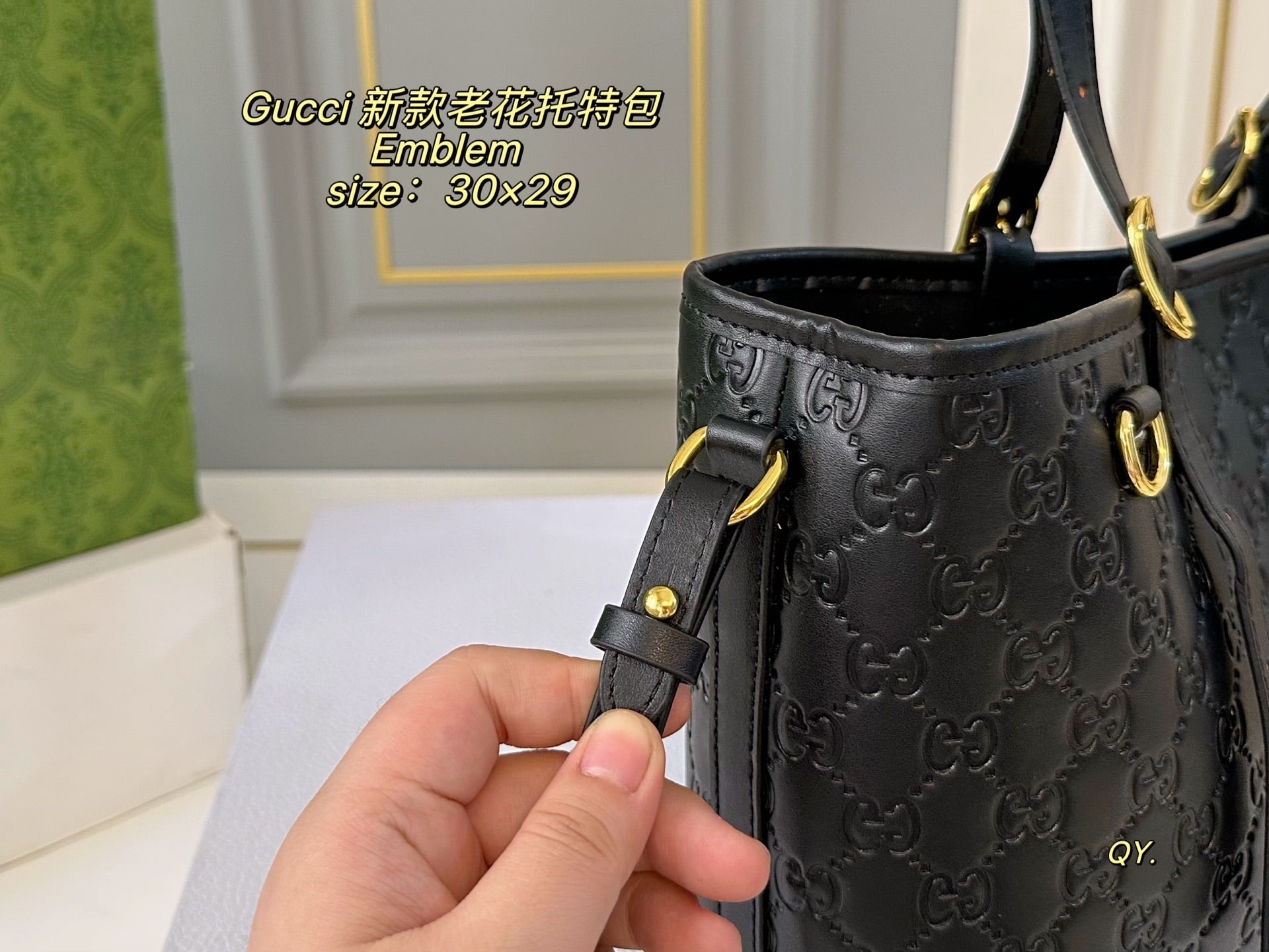 GUCCI Emblem Tote