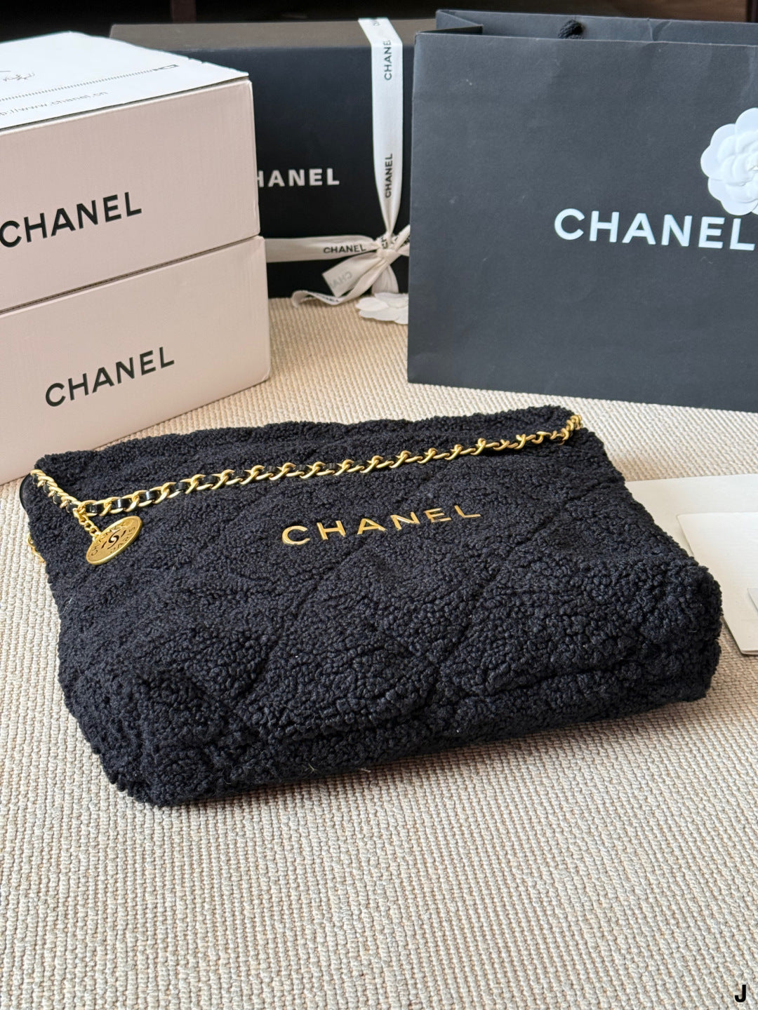 Chanel Chain Plush Trash Bag