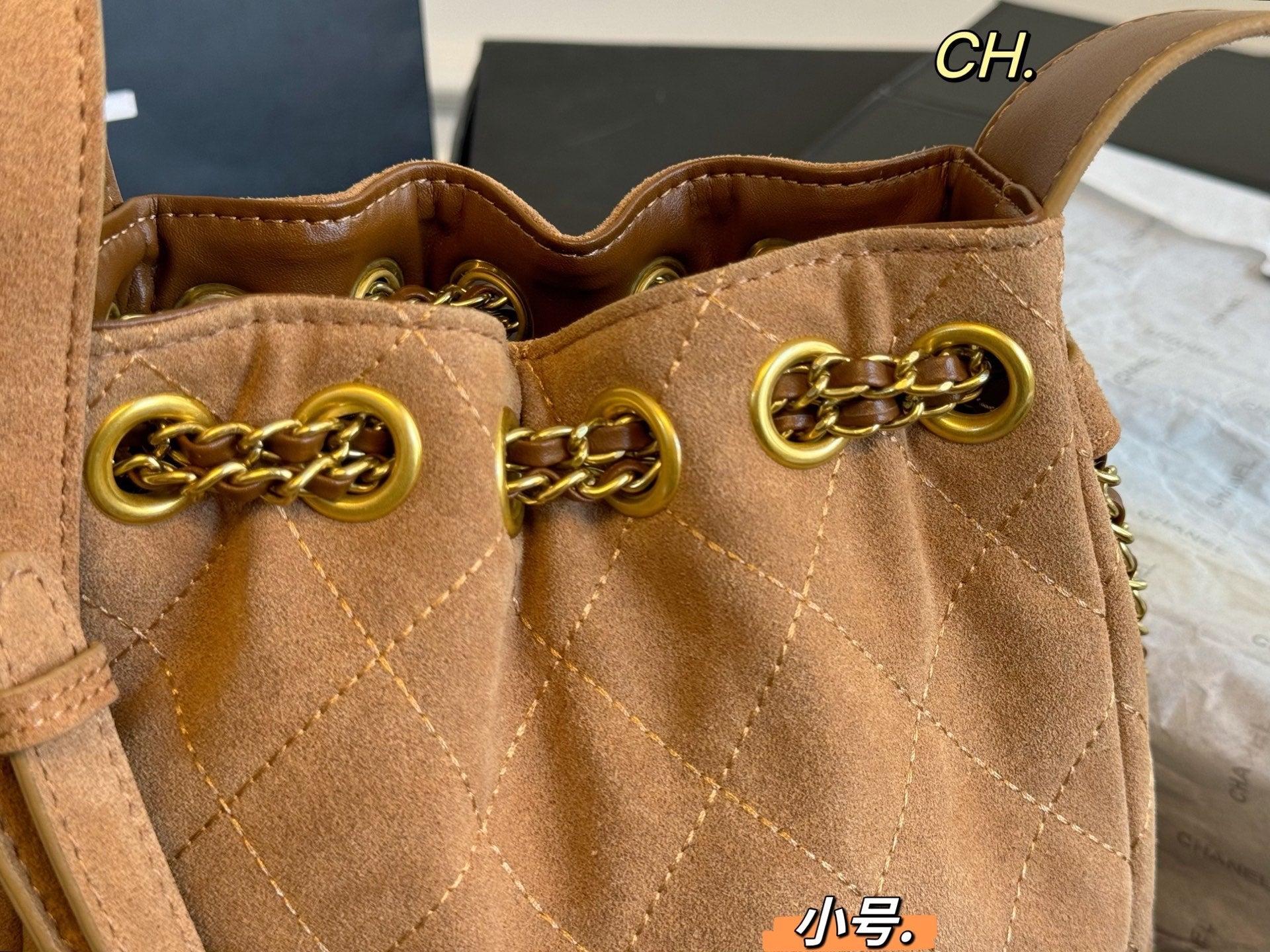 Chanel 25a Tassel Chain Bucket Bag