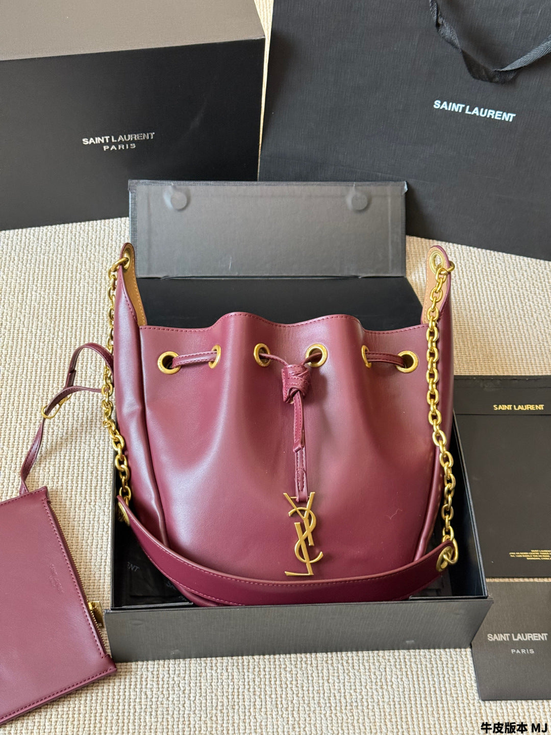 YSL Drawstring Bucket Bag