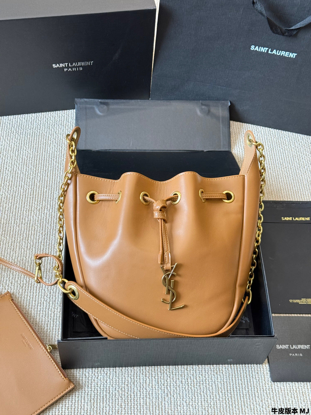 YSL Drawstring Bucket Bag