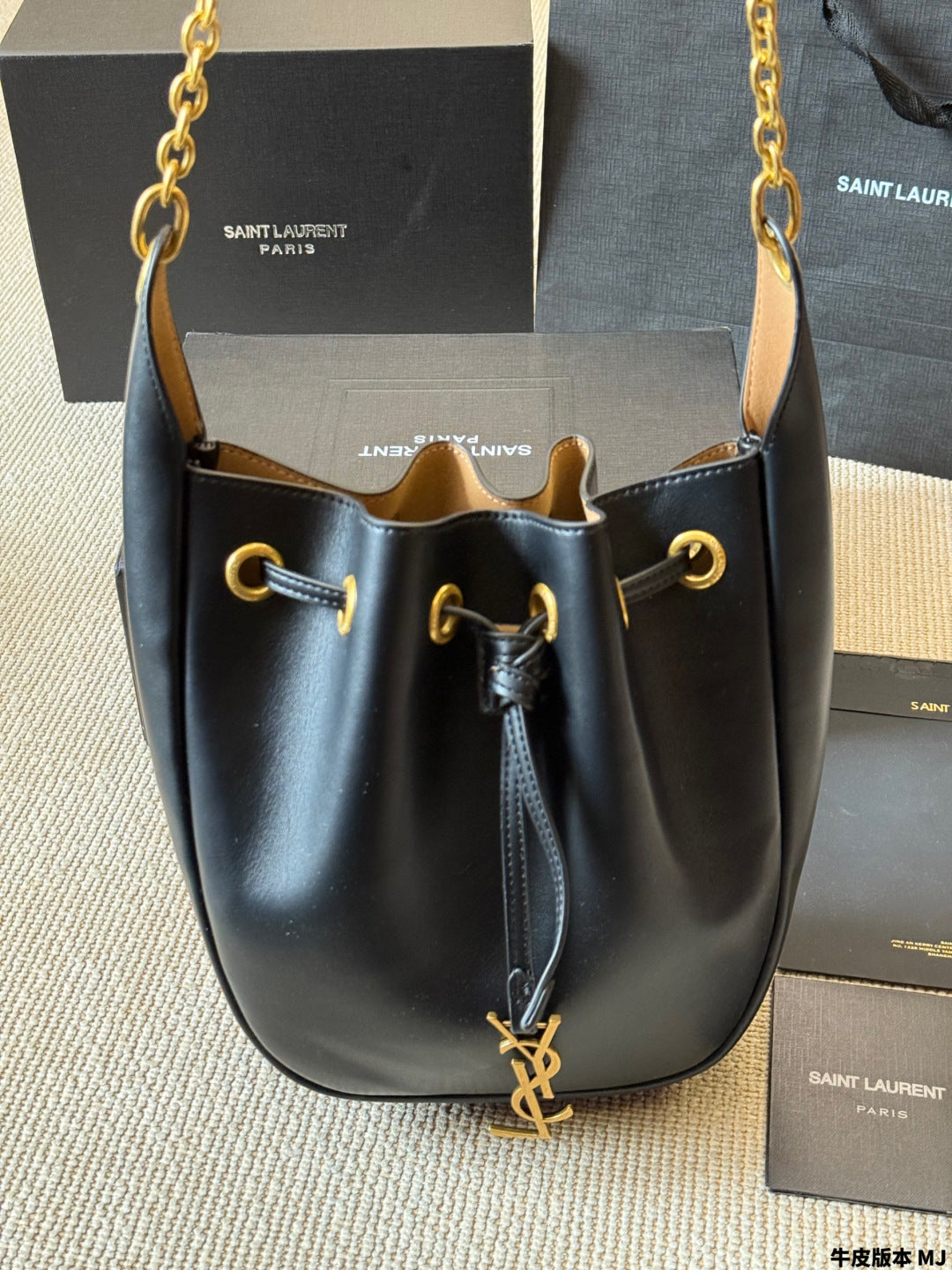 YSL Drawstring Bucket Bag