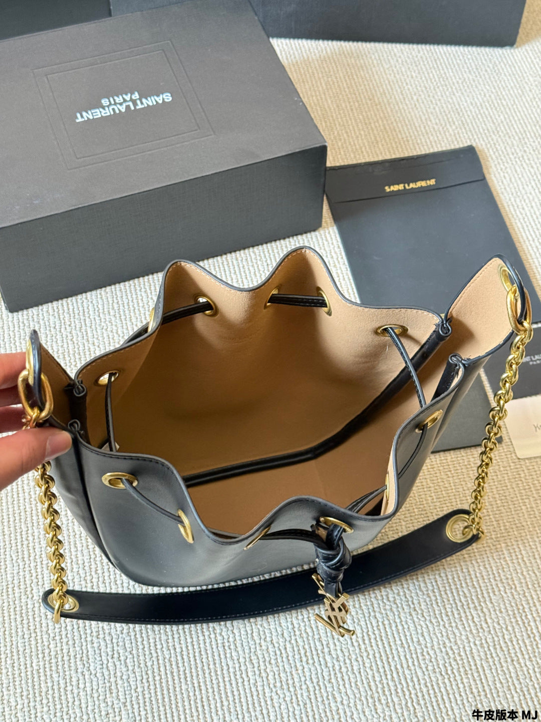 YSL Drawstring Bucket Bag