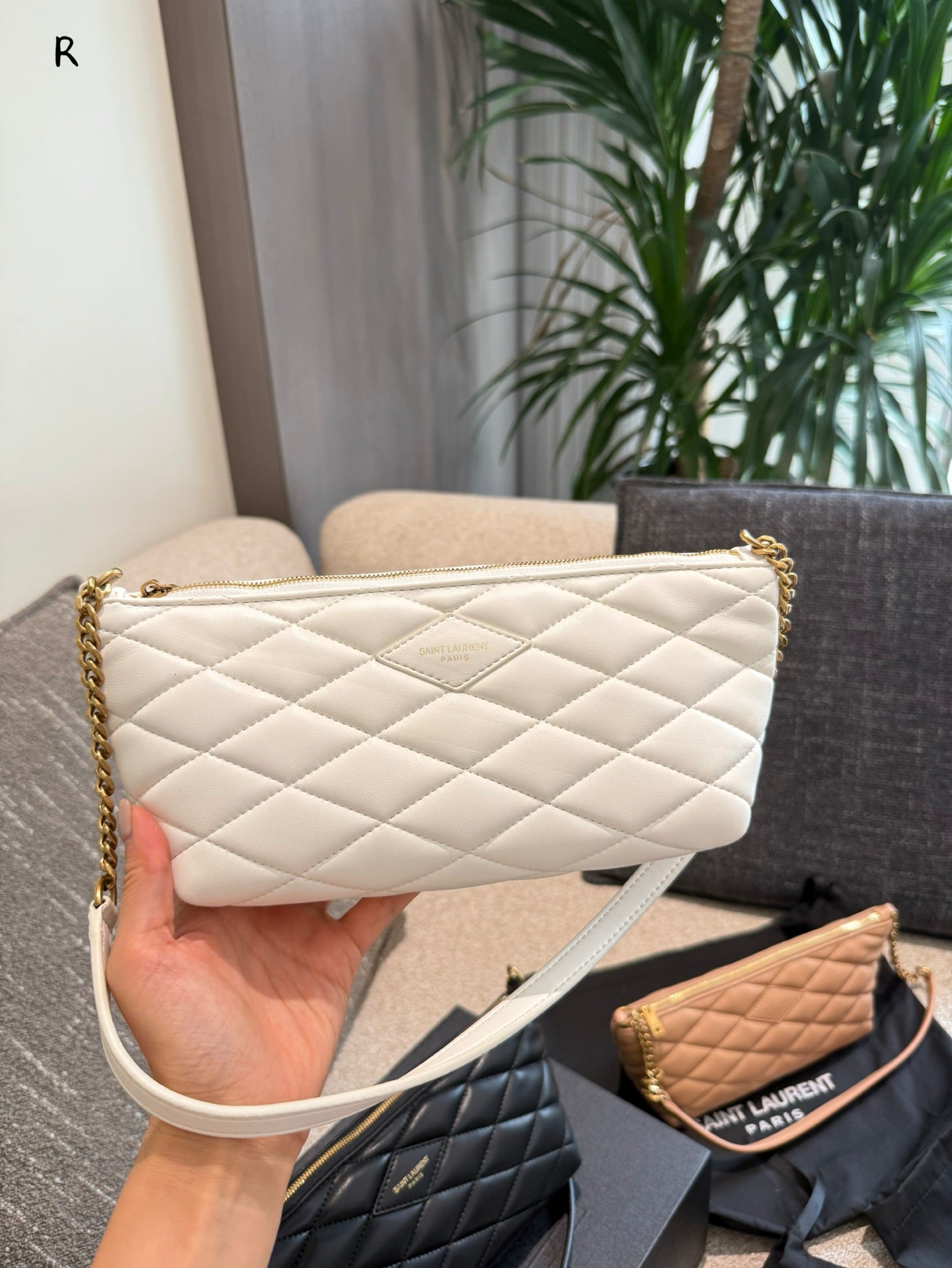 YSL OYSL ZIPPED Dumpling wrapper