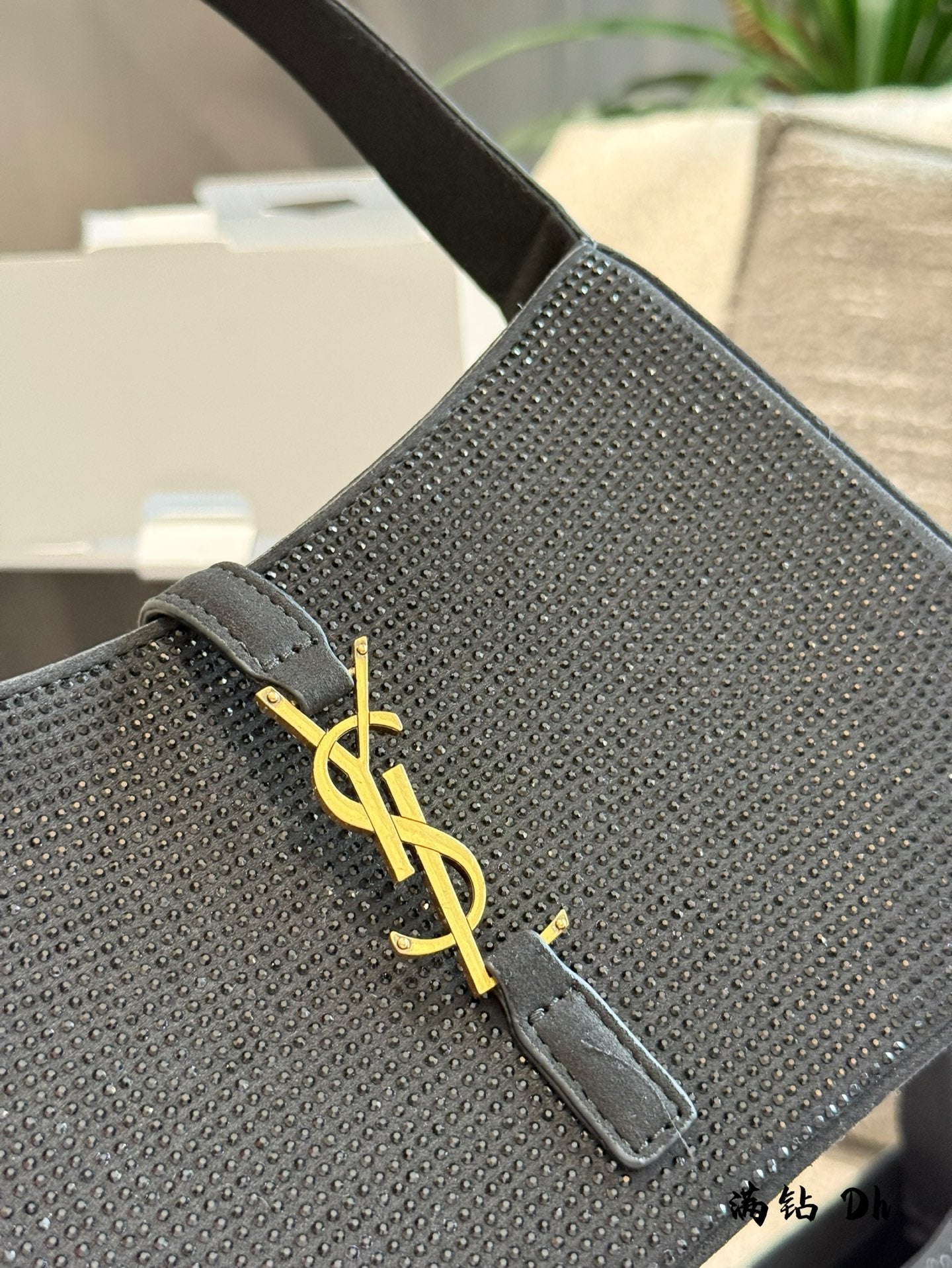 YSL hobo Diamond-encrusted underarm bag