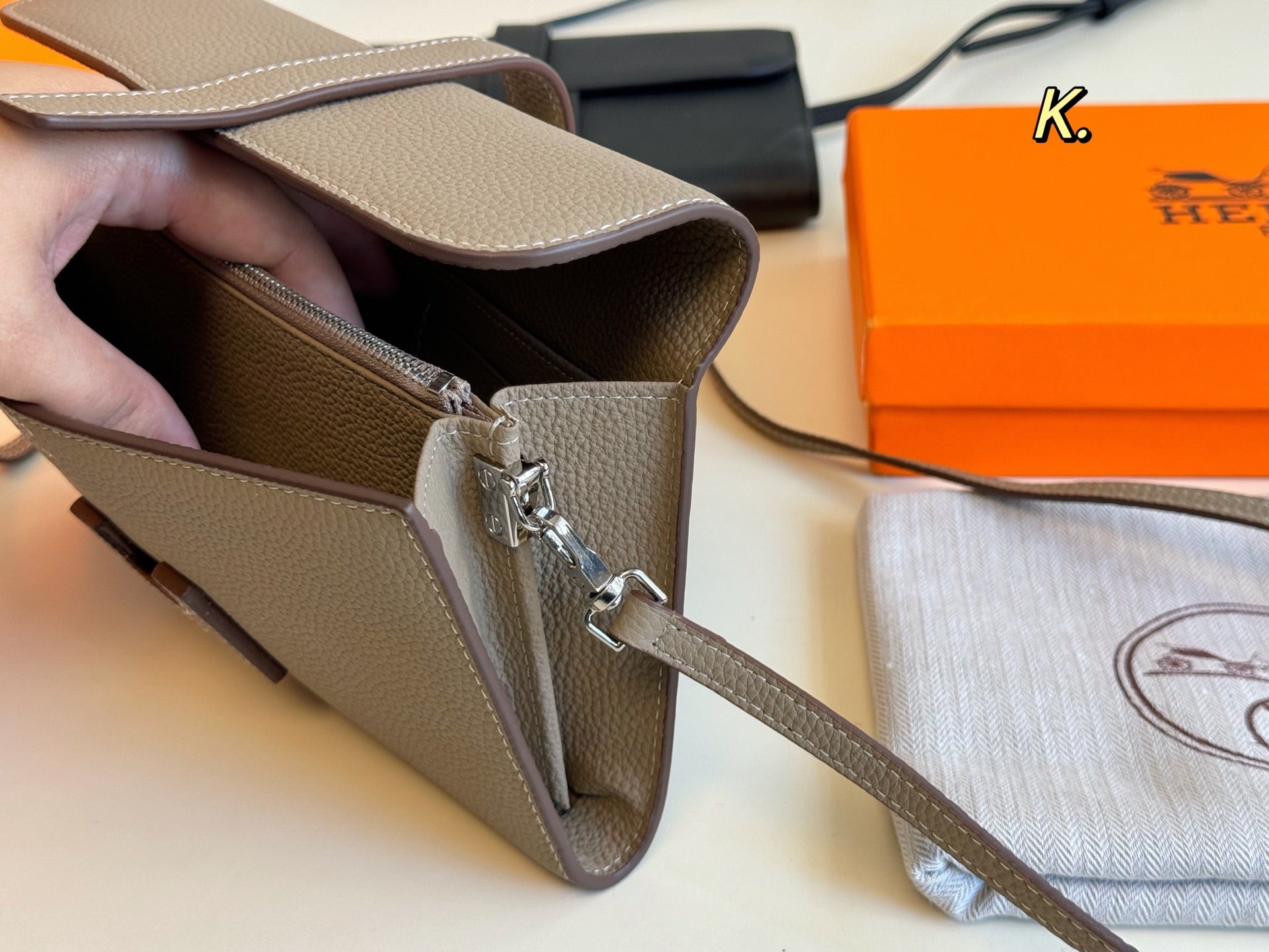 HERMES Jige handbag and crossbody bag