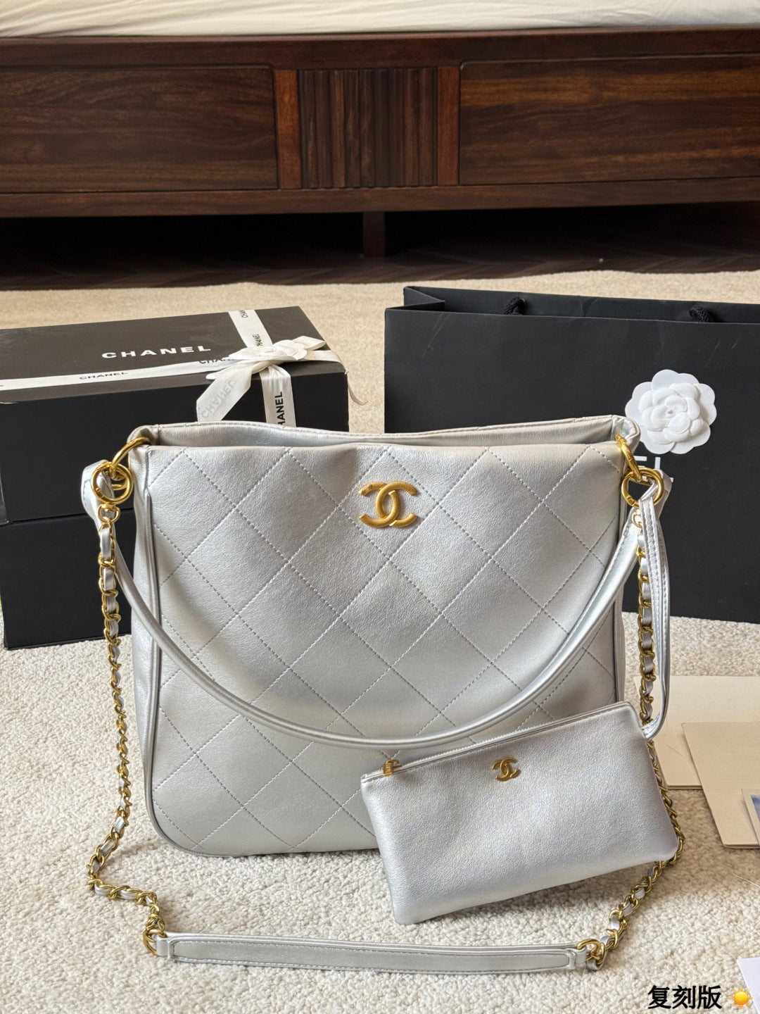 Chanel 23A Hobo Shoulder Bag