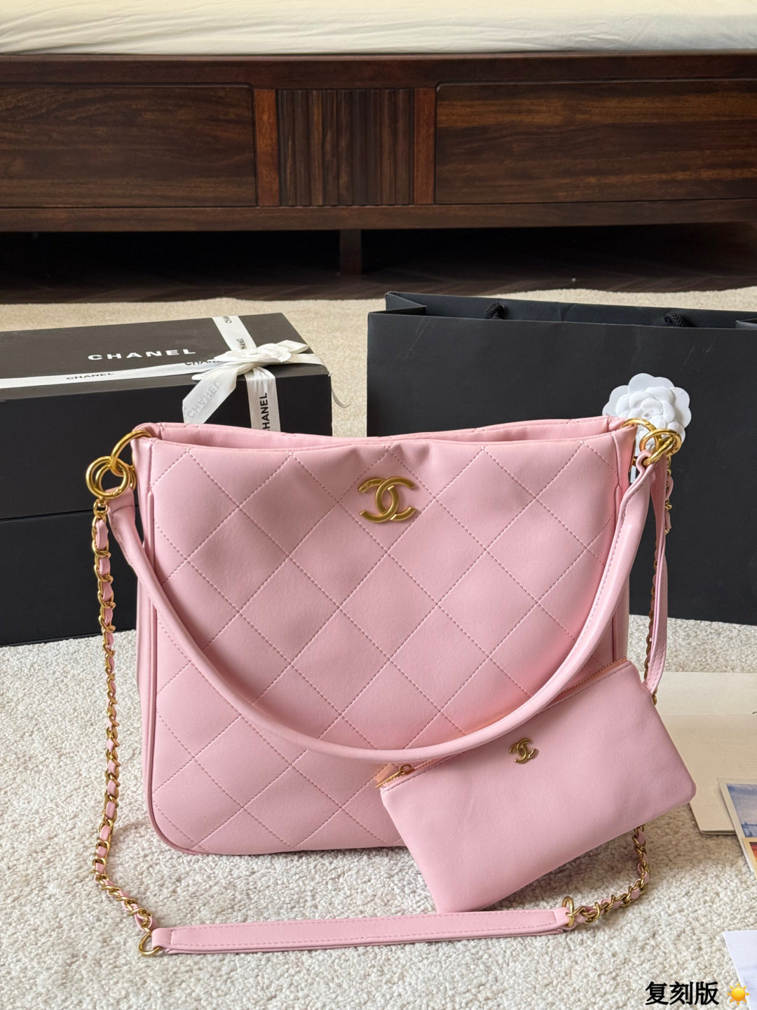 Chanel 23A Hobo Shoulder Bag