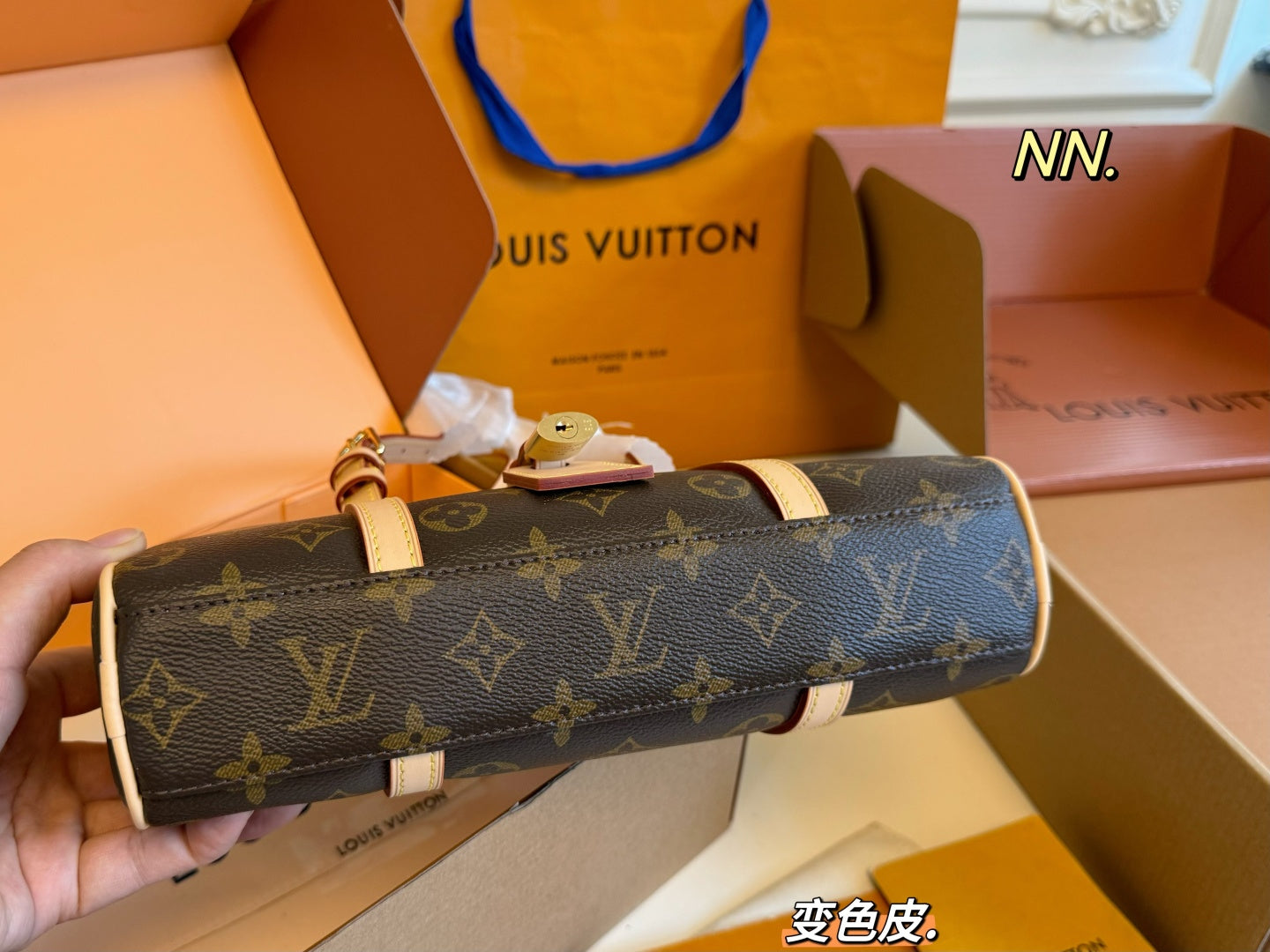 LV hang on bowler's bag